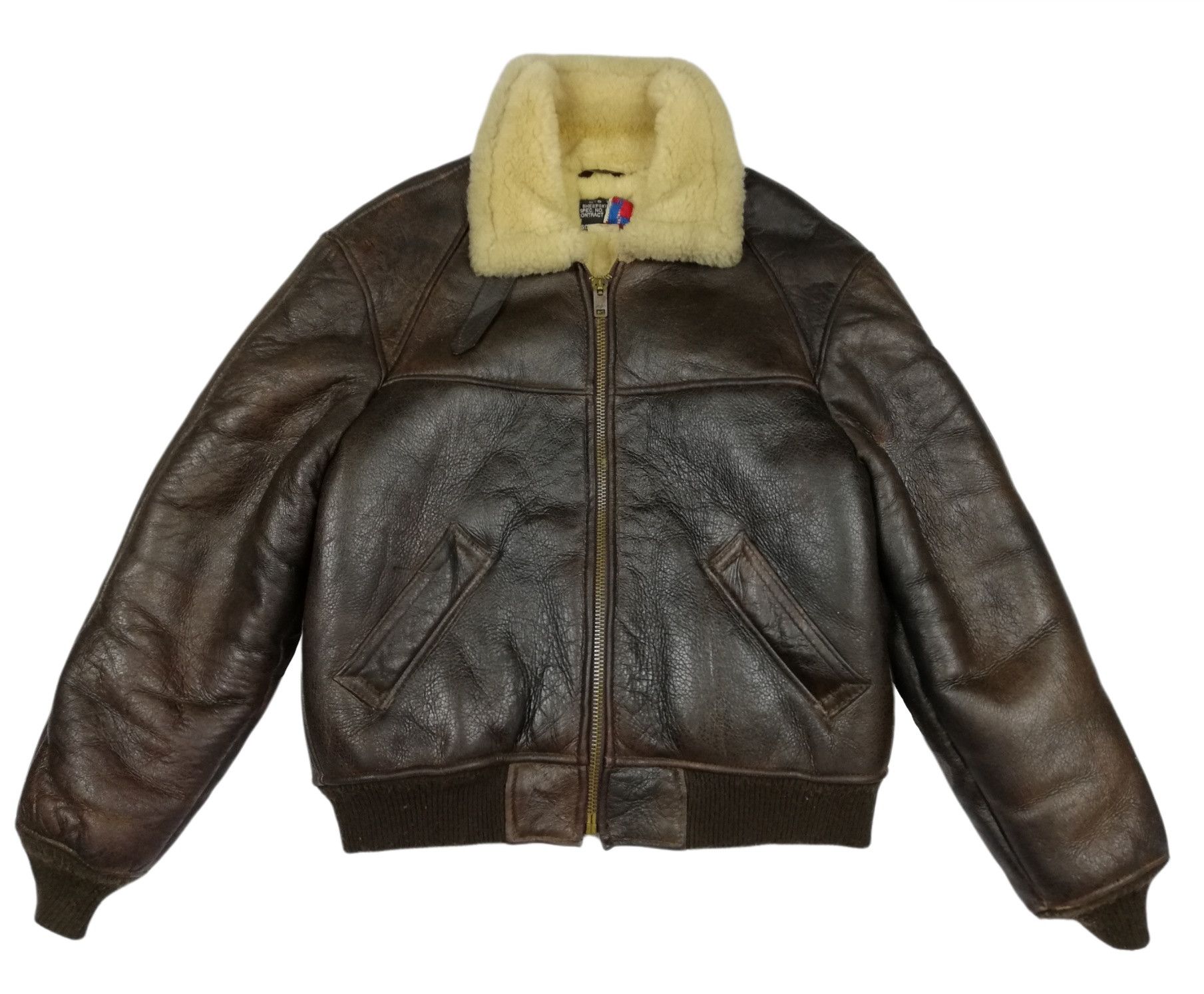 Vintage 🔥Vintage 80's Schott B-6 Sheepskin Flight Bomber Jacket | Grailed