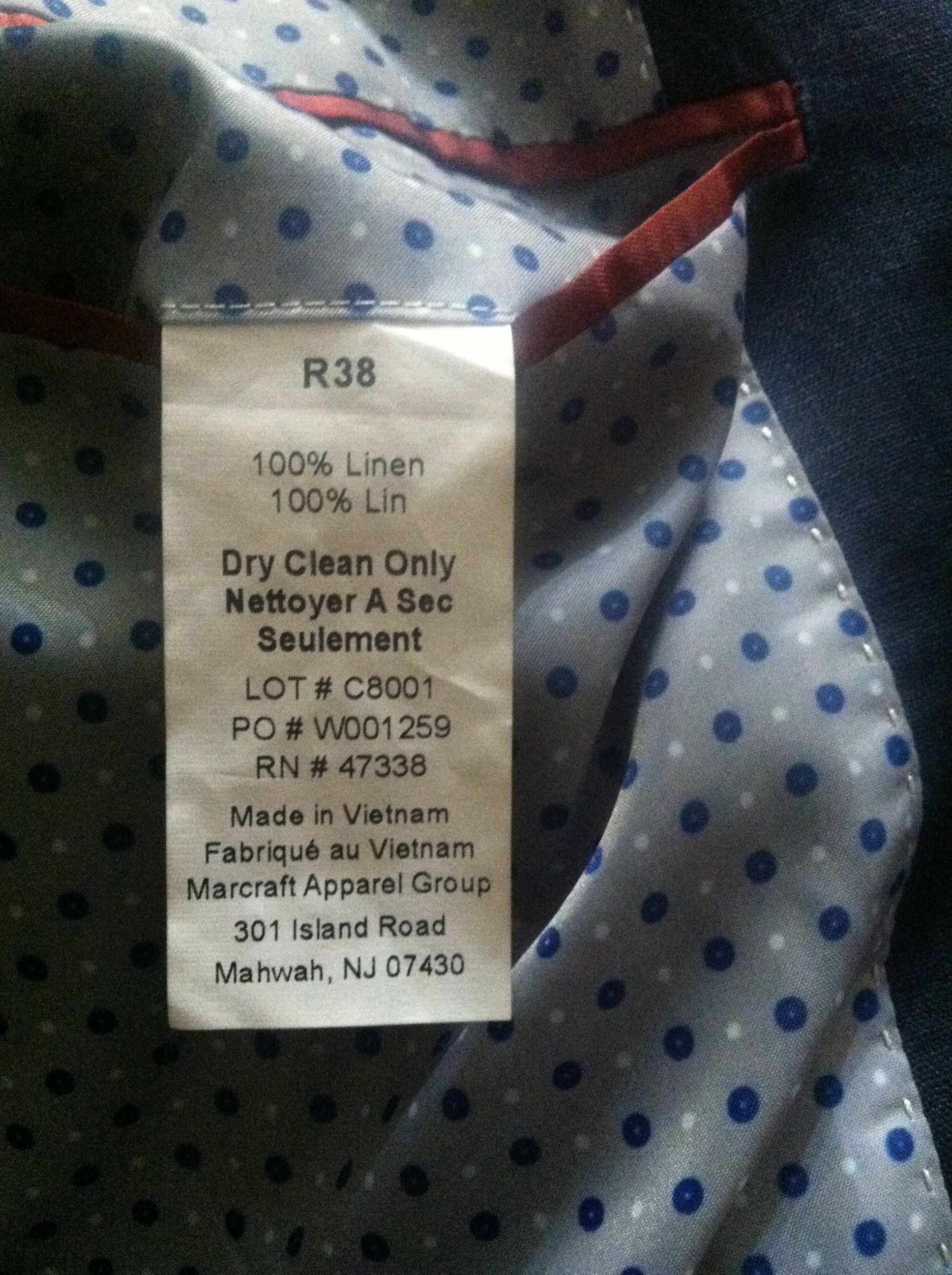 Tommy Hilfiger TOMMY HILFIGER MEN'S SPORT JACKET COAT BLAZER 38R Size 38R - 11 Thumbnail