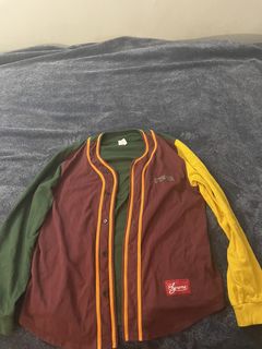 Supreme Color Blocked Baseball Top Grailed