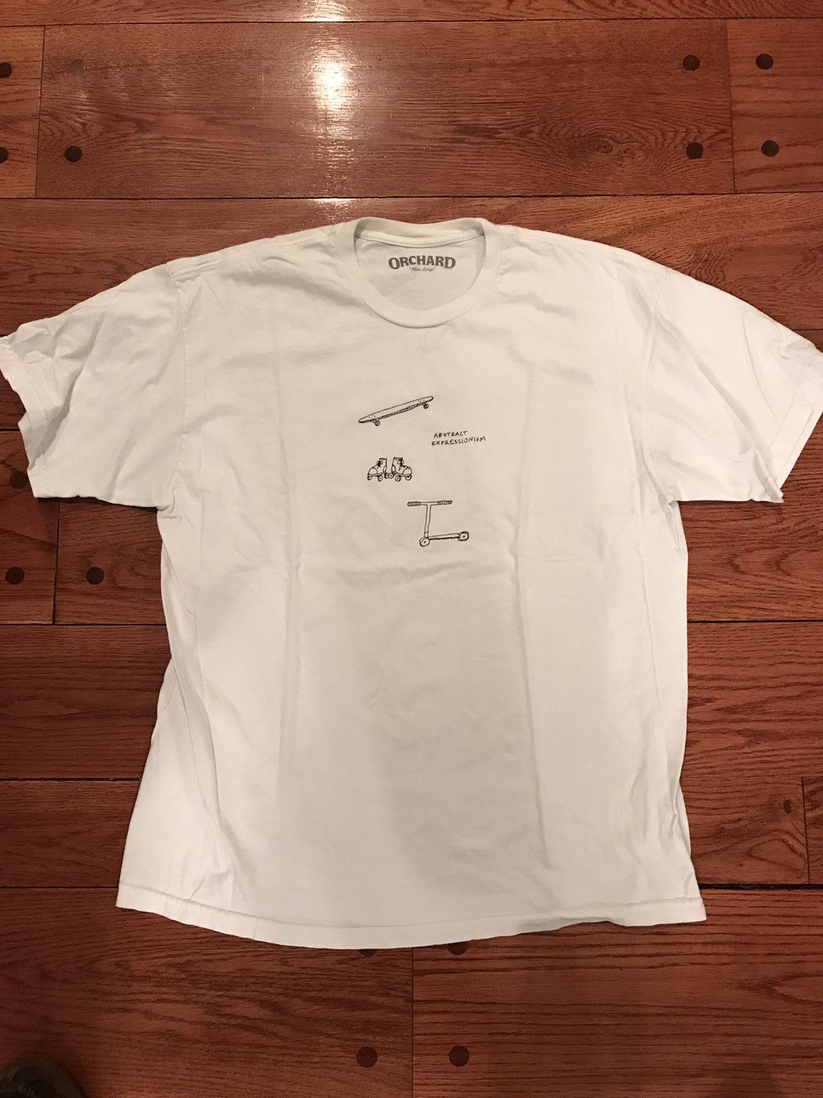 Vintage Orchard Skate Shop Skateboarding T Shirt Boston White Size US XL / EU 56 / 4 - 1 Thumbnail