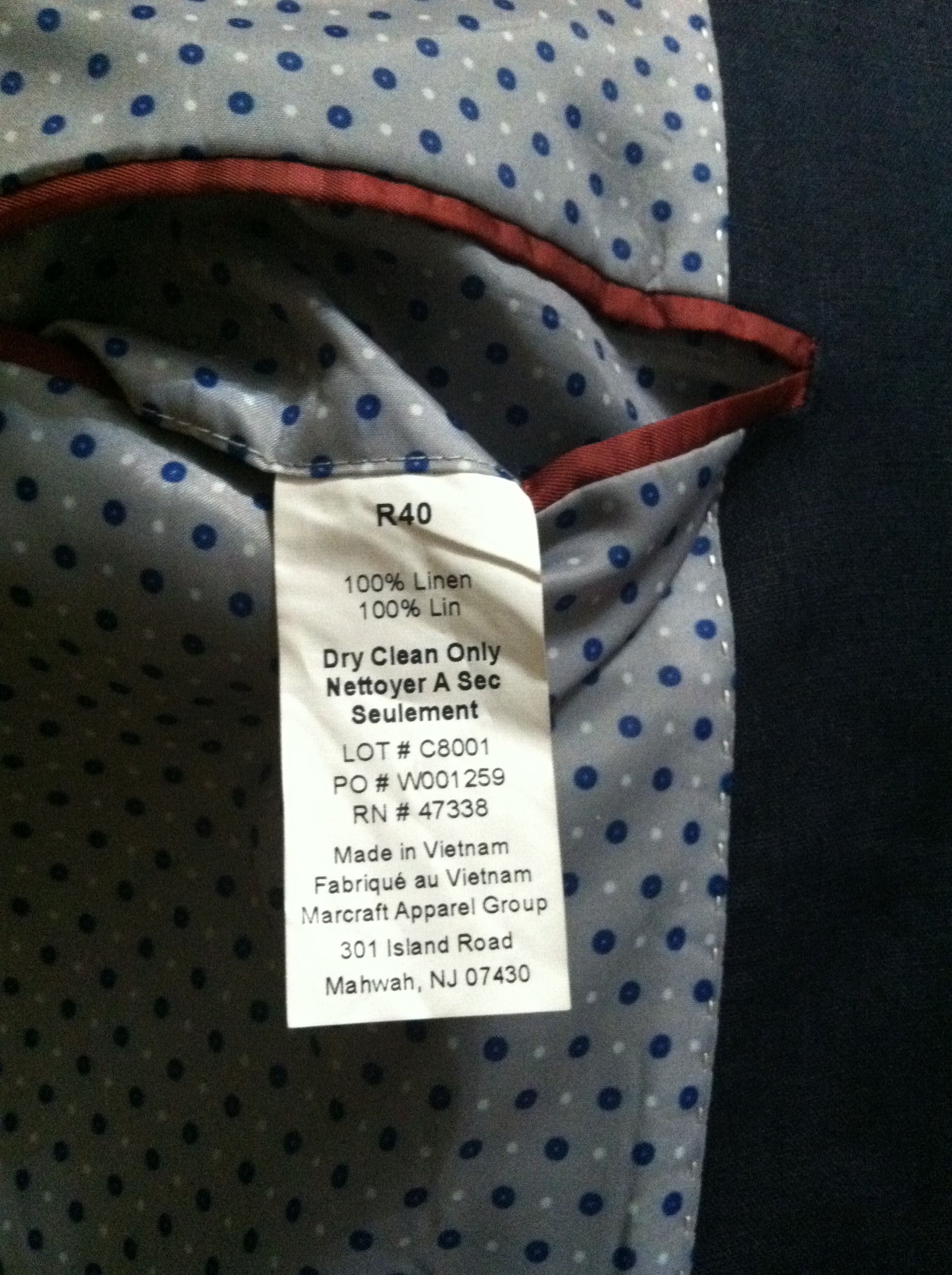 Tommy Hilfiger TOMMY HILFIGER MEN'S SPORT JACKET COAT BLAZER 40R Size 40R - 11 Thumbnail