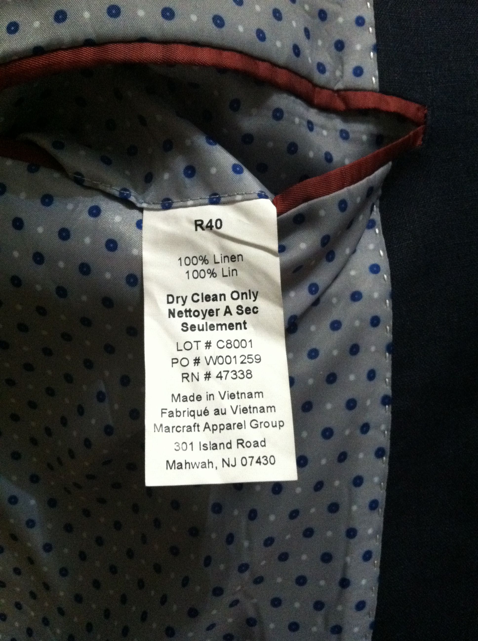 Tommy Hilfiger TOMMY HILFIGER MEN'S SPORT JACKET COAT BLAZER 40R Size 40R - 10 Thumbnail