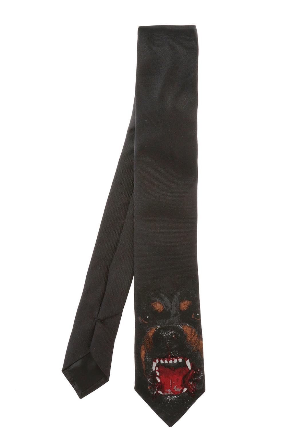 Givenchy RAREST ARCHIVE GIVENCHY ROTTWEILER DOG TIE BY RICARDO TISCI Size ONE SIZE - 2 Thumbnail