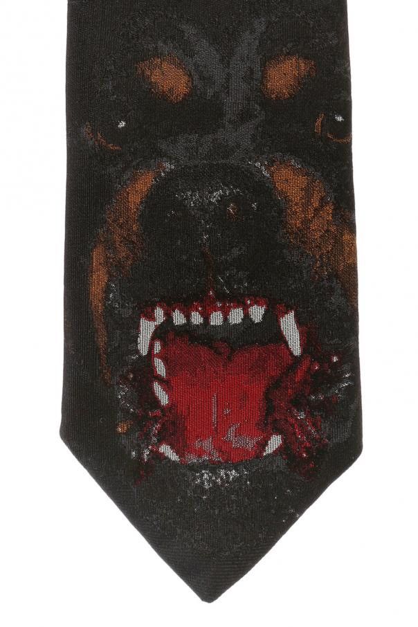 Givenchy RAREST ARCHIVE GIVENCHY ROTTWEILER DOG TIE BY RICARDO TISCI Size ONE SIZE - 1 Thumbnail