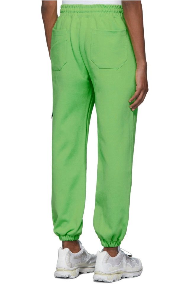 Ader Error sz3 Green Stone Logo Track Pants Sweapants Joggers Size US 34 / EU 50 - 3 Thumbnail