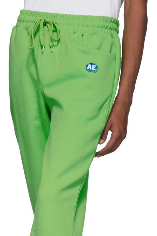 Ader Error sz3 Green Stone Logo Track Pants Sweapants Joggers Size US 34 / EU 50 - 4 Thumbnail