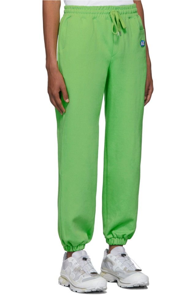 Ader Error sz3 Green Stone Logo Track Pants Sweapants Joggers Size US 34 / EU 50 - 2 Thumbnail