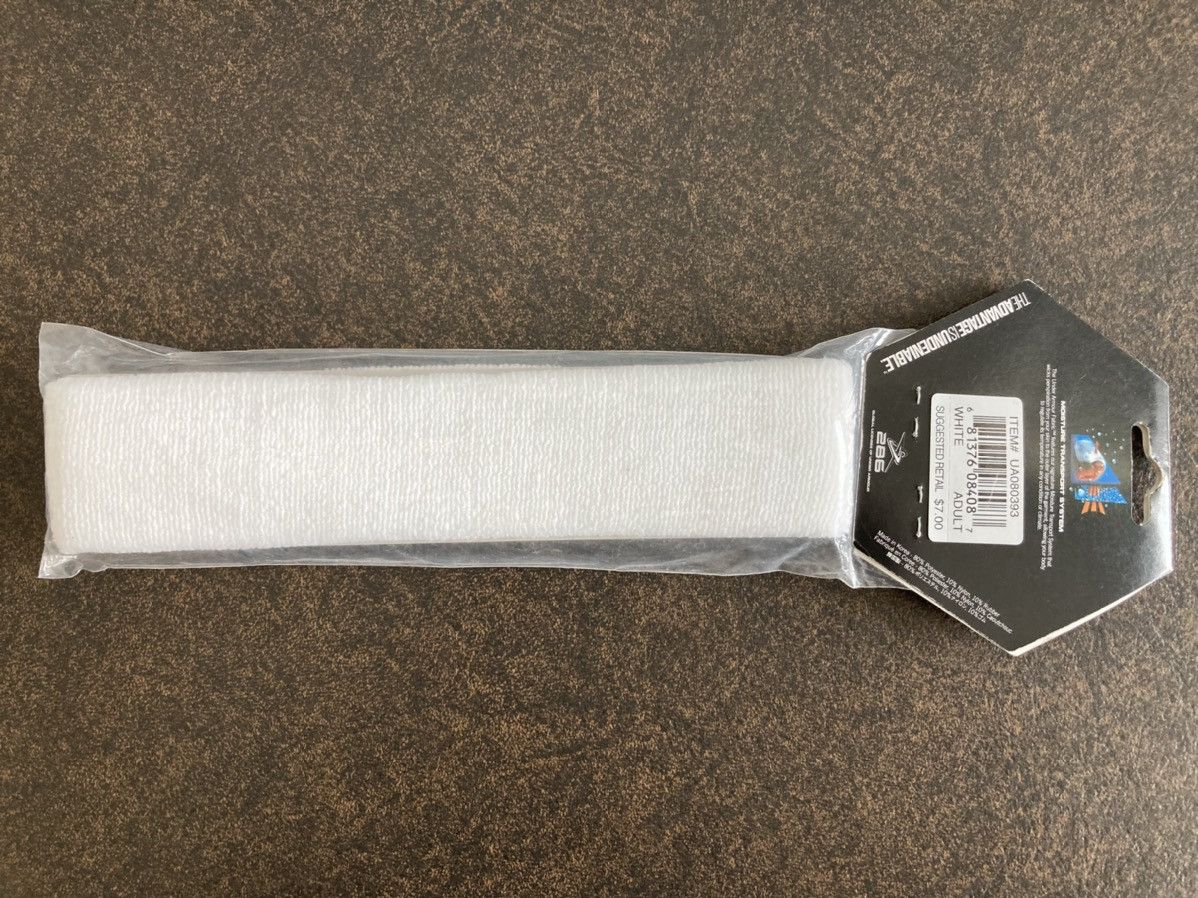 Under Armour UNDER ARMOUR WHITE ADULT HEADBAND NEW UA SPORTS ATHLETICS Size ONE SIZE - 2 Thumbnail