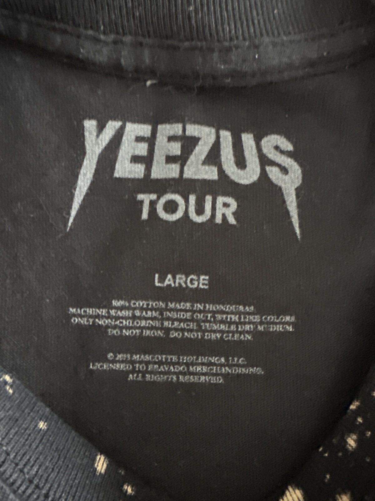 Kanye West × Wes Lang Kanye West "Yeezus Vegas Tour Tee" 1/500 Size US L / EU 52-54 / 3 - 3 Thumbnail