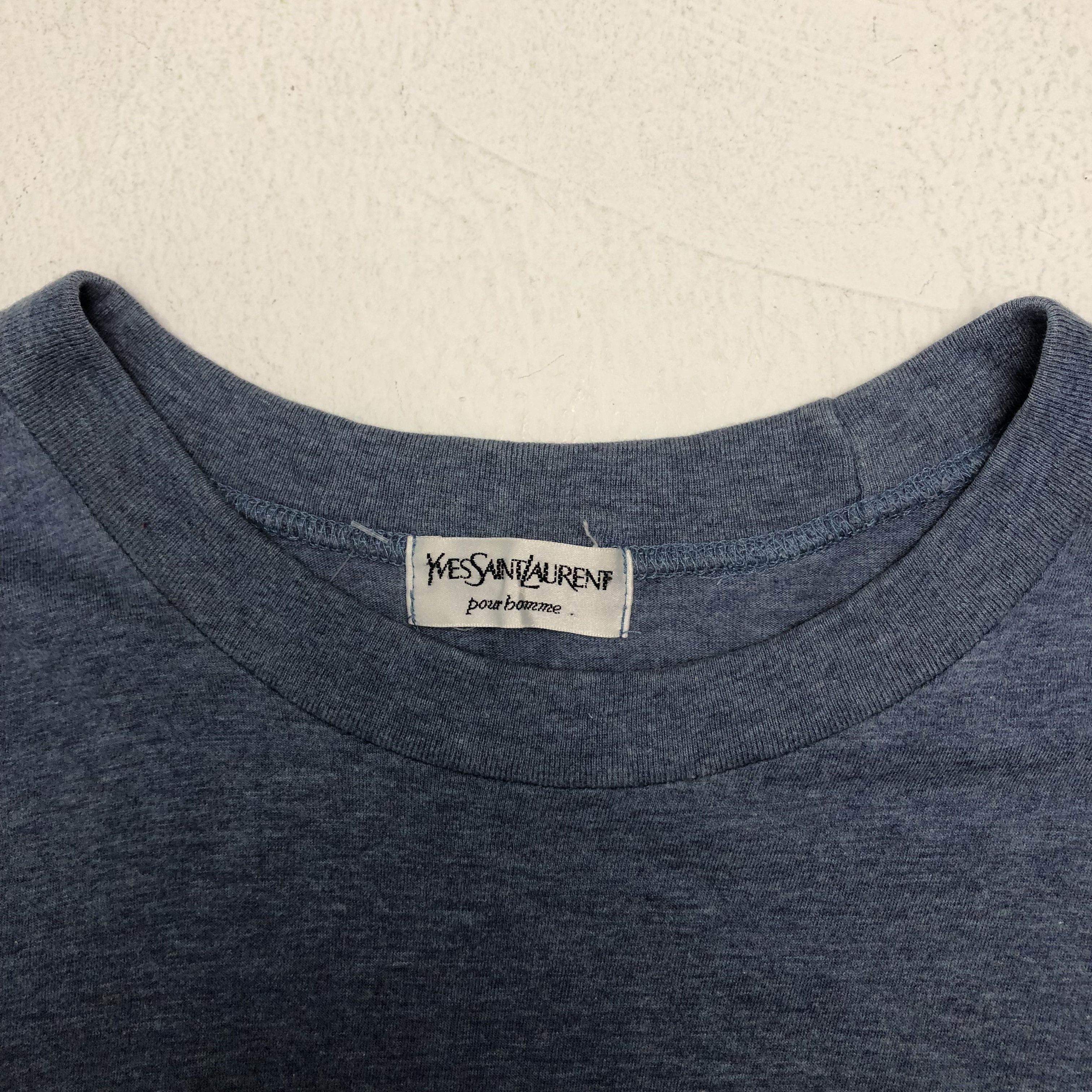 Vintage × Yves Saint Laurent 90’s Yves Saint Laurent Embroidery Small Logo Style Tshirt Size US S / EU 44-46 / 1 - 6 Thumbnail