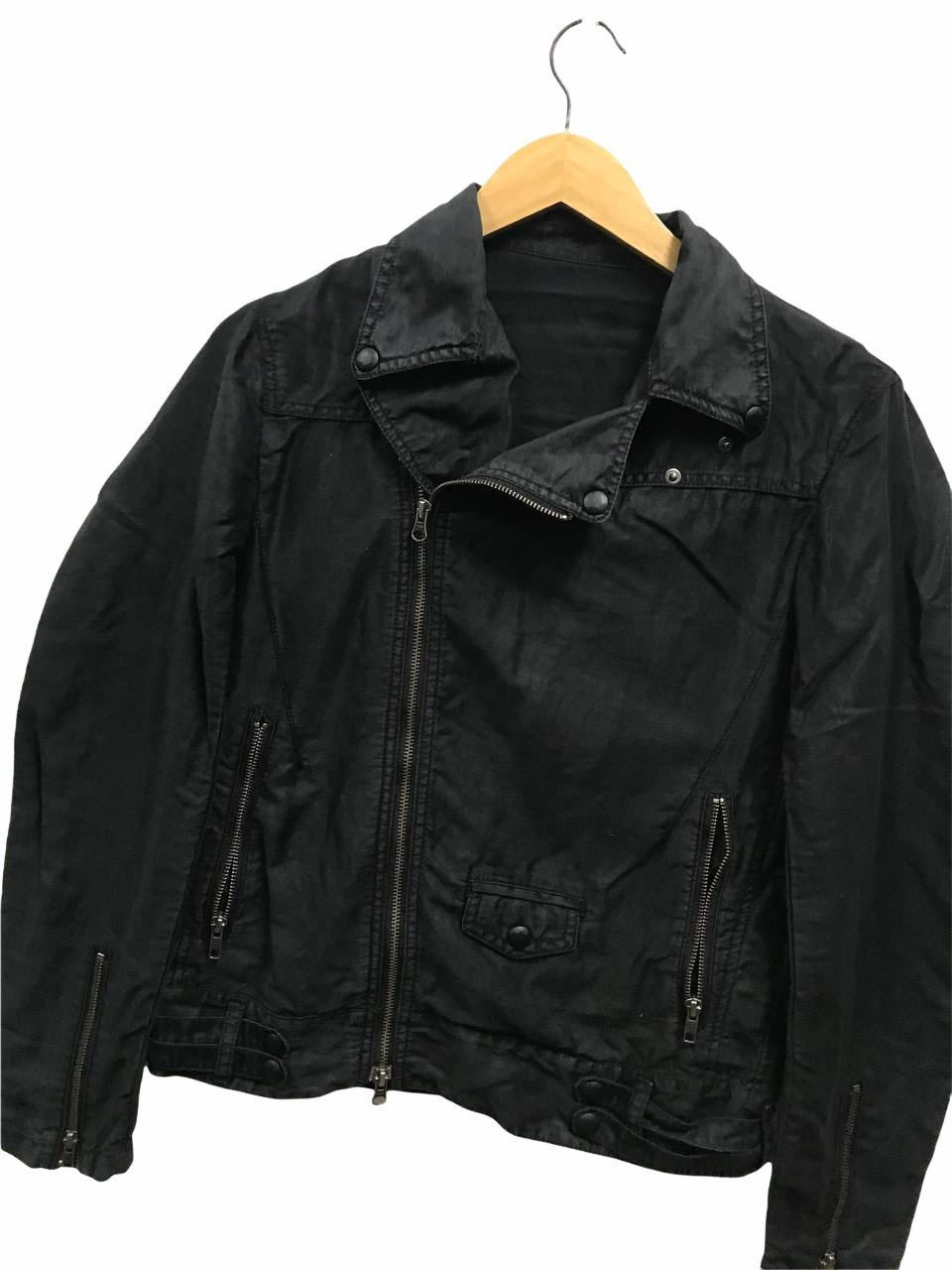 Japanese Brand 291295 Homme Double Collar Light Bikers Jacket Size US S / EU 44-46 / 1 - 3 Thumbnail