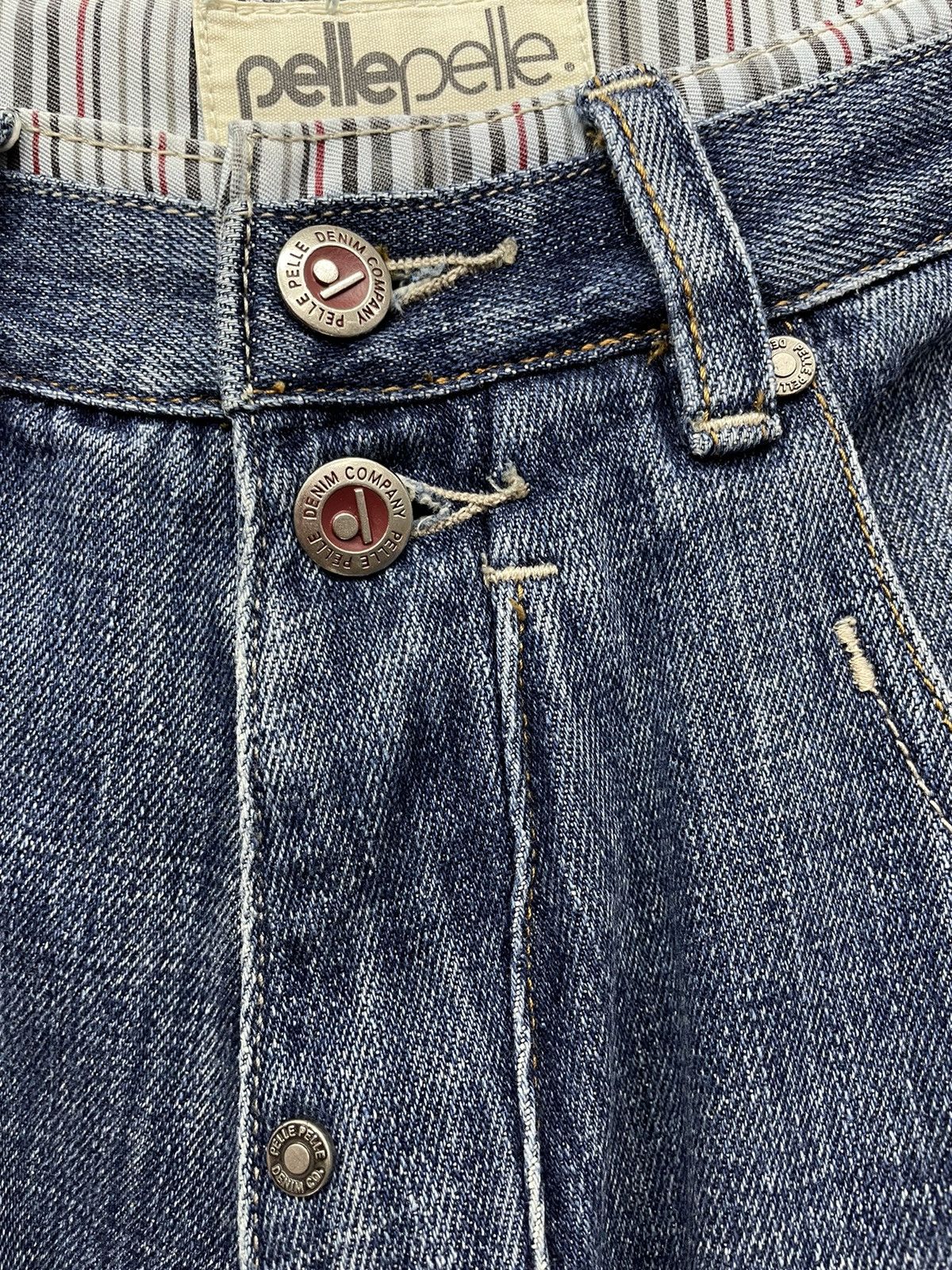 Marc Buchanan × Pelle Pelle × Vintage 🔥DOPE! Vintage 90’s PELLE PELLE Baggy Distressed Denim Size US 32 / EU 48 - 4 Thumbnail