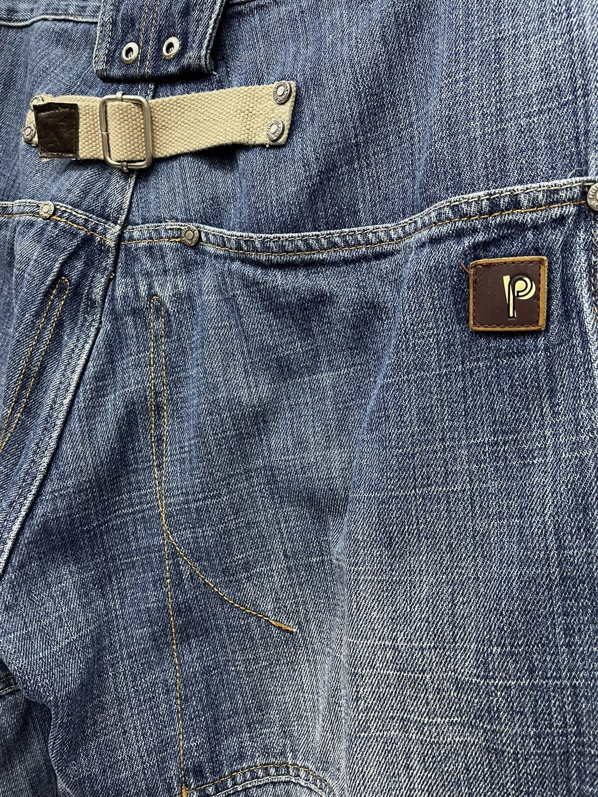 Marc Buchanan × Pelle Pelle × Vintage 🔥DOPE! Vintage 90’s PELLE PELLE Baggy Distressed Denim Size US 32 / EU 48 - 10 Thumbnail