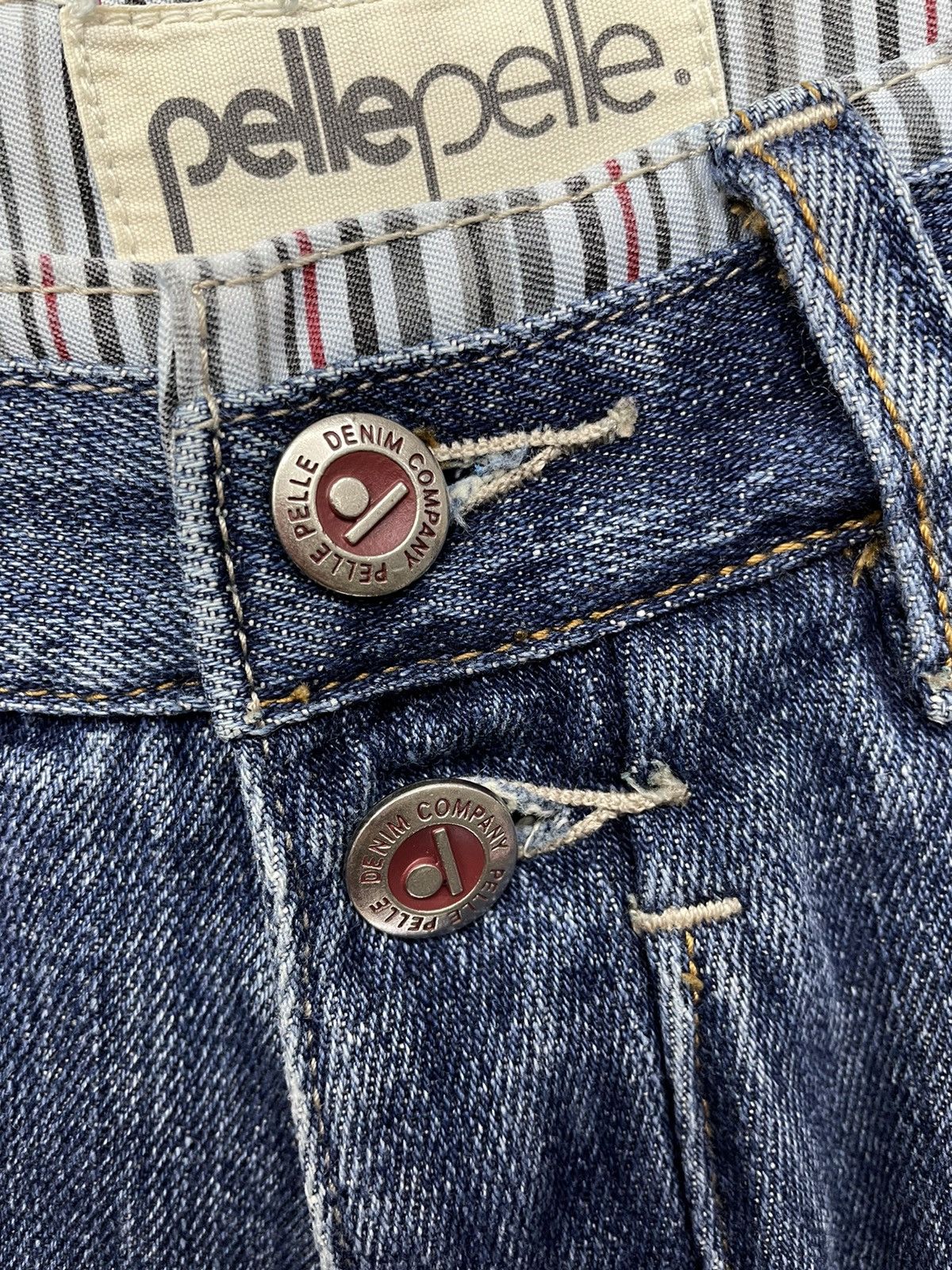 Marc Buchanan × Pelle Pelle × Vintage 🔥DOPE! Vintage 90’s PELLE PELLE Baggy Distressed Denim Size US 32 / EU 48 - 5 Thumbnail