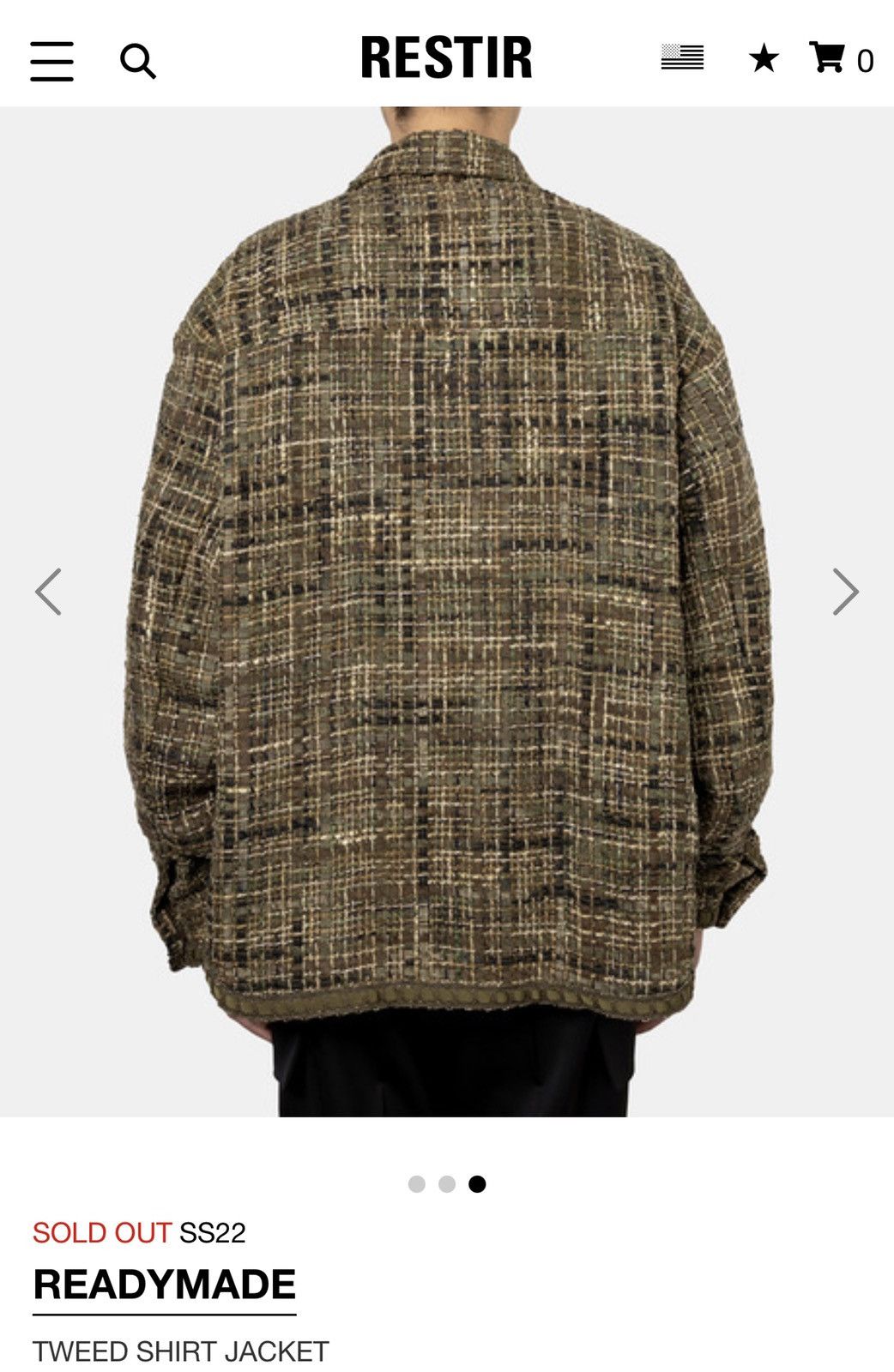 READYMADE Readymade SS22 tweed shirt jacket | Grailed