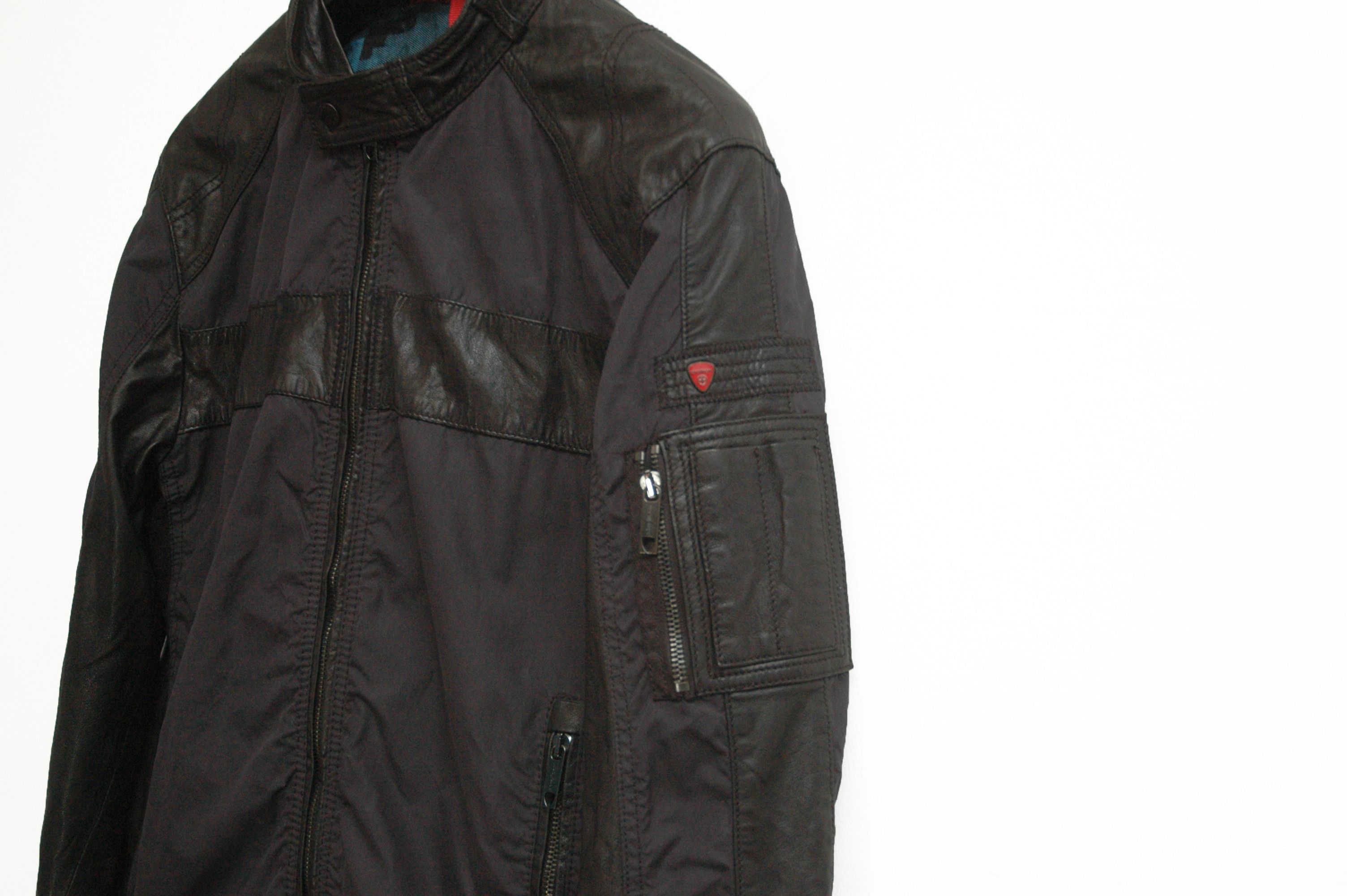 Strellson Strellson Lambskin Leather + Nylon Jacket Size US S / EU 44-46 / 1 - 4 Thumbnail