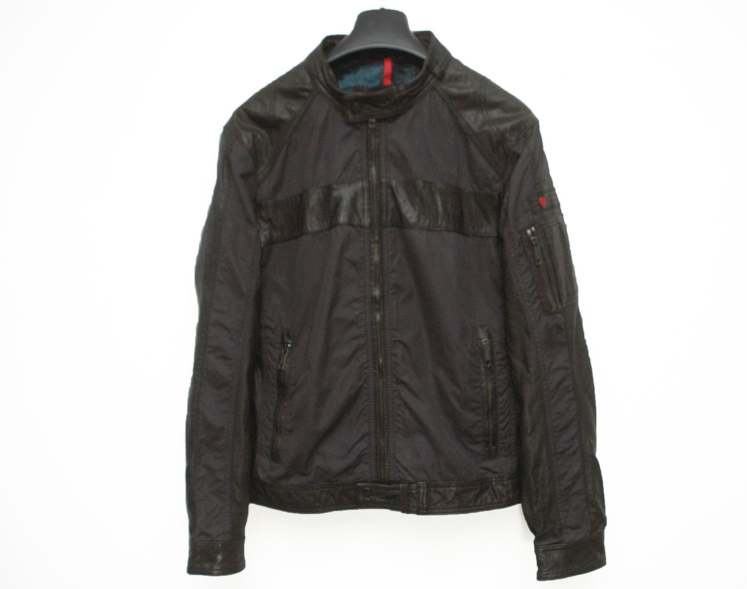 Strellson Strellson Lambskin Leather + Nylon Jacket Size US S / EU 44-46 / 1 - 1 Thumbnail