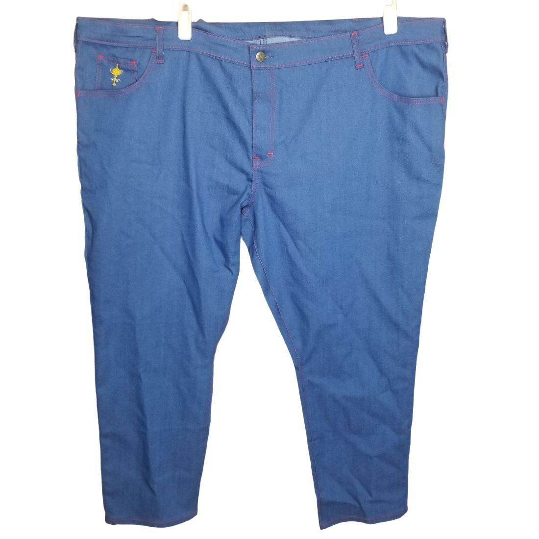 Other Blue Delta Mens 50X29 Blue Straight Leg Pants Custom Made In Size US 44 / EU 60 - 1 Preview
