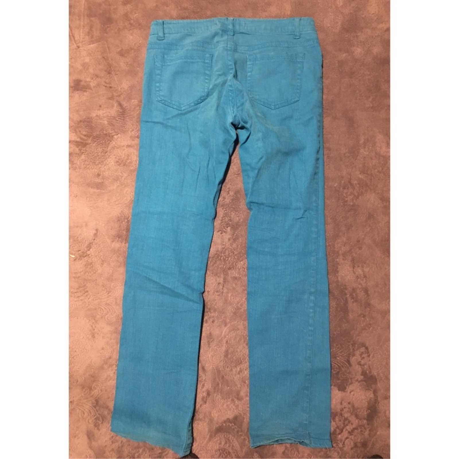 Forever 21 Forever 21 Stretch Denim Turquoise Blue Jeans Size 29" - 5 Thumbnail