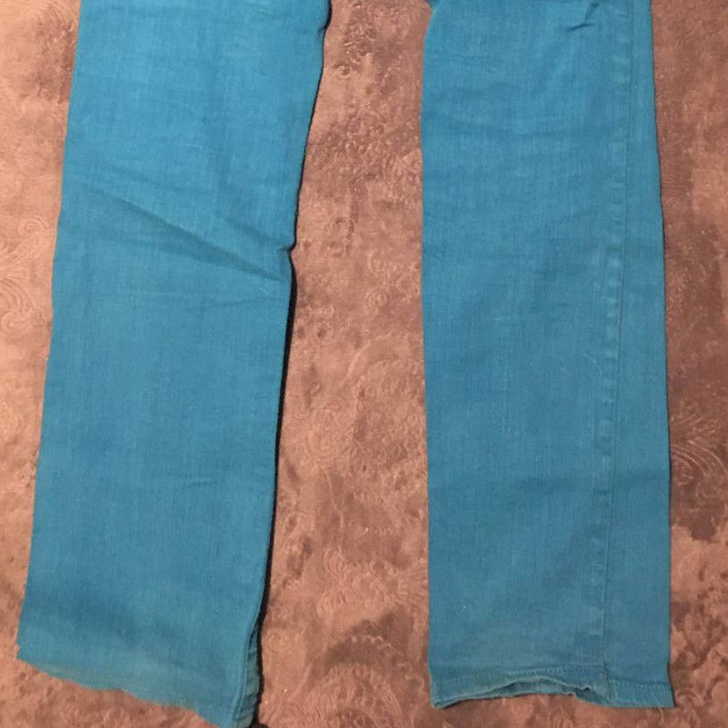 Forever 21 Forever 21 Stretch Denim Turquoise Blue Jeans Size 29" - 7 Thumbnail