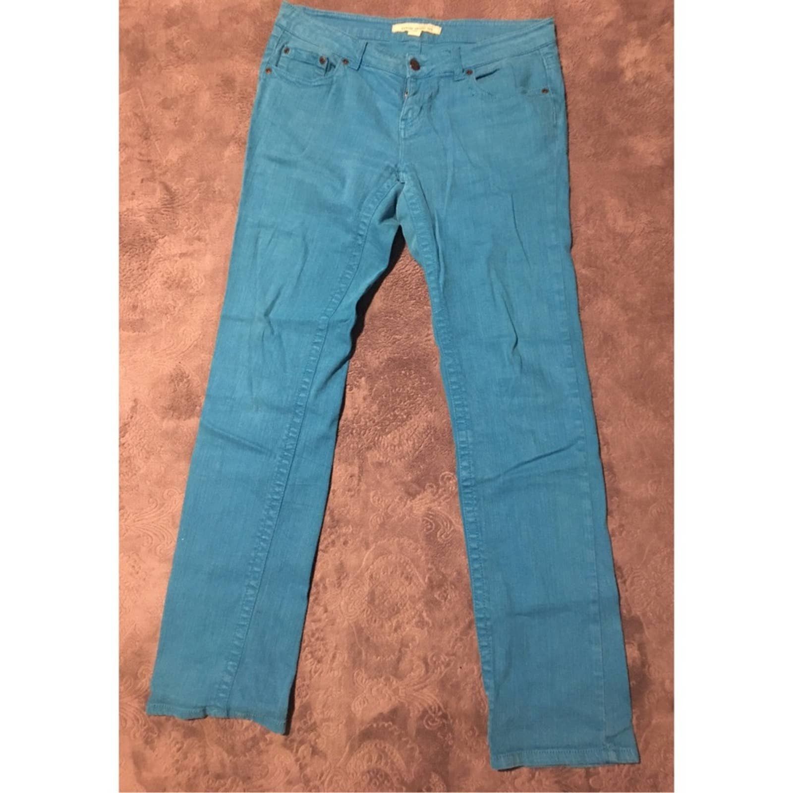 Forever 21 Forever 21 Stretch Denim Turquoise Blue Jeans Size 29" - 2 Thumbnail