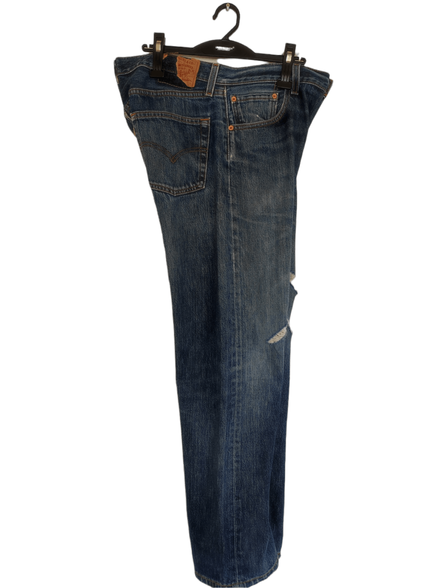 Levi's × Levi's Vintage Clothing Vintage Levi's 501 Ripped Distressed Faded Levi's Denim Size US 34 / EU 50 - 2 Thumbnail