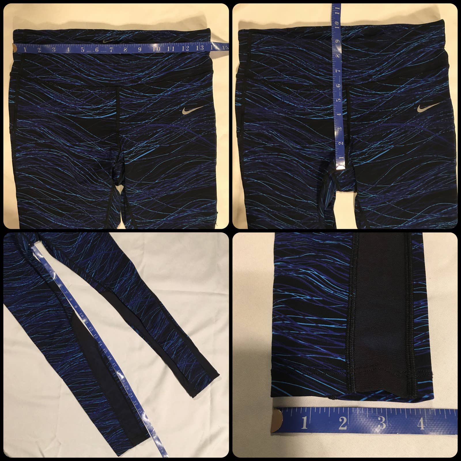 Nike Nike Dri-Fit Mesh Reflective Training Tights Leggings Pants Size 29" - 9 Thumbnail