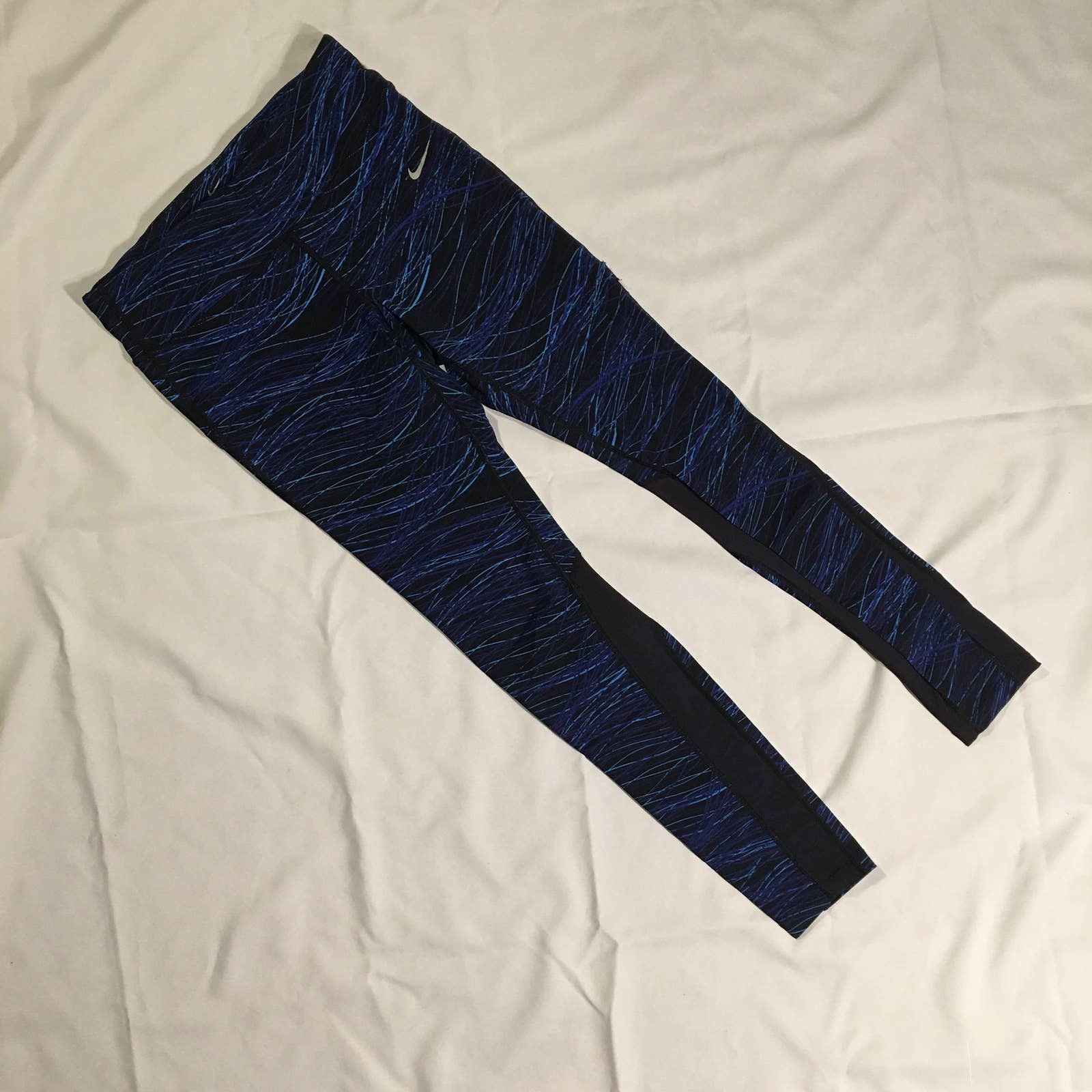 Nike Nike Dri-Fit Mesh Reflective Training Tights Leggings Pants Size 29" - 2 Thumbnail
