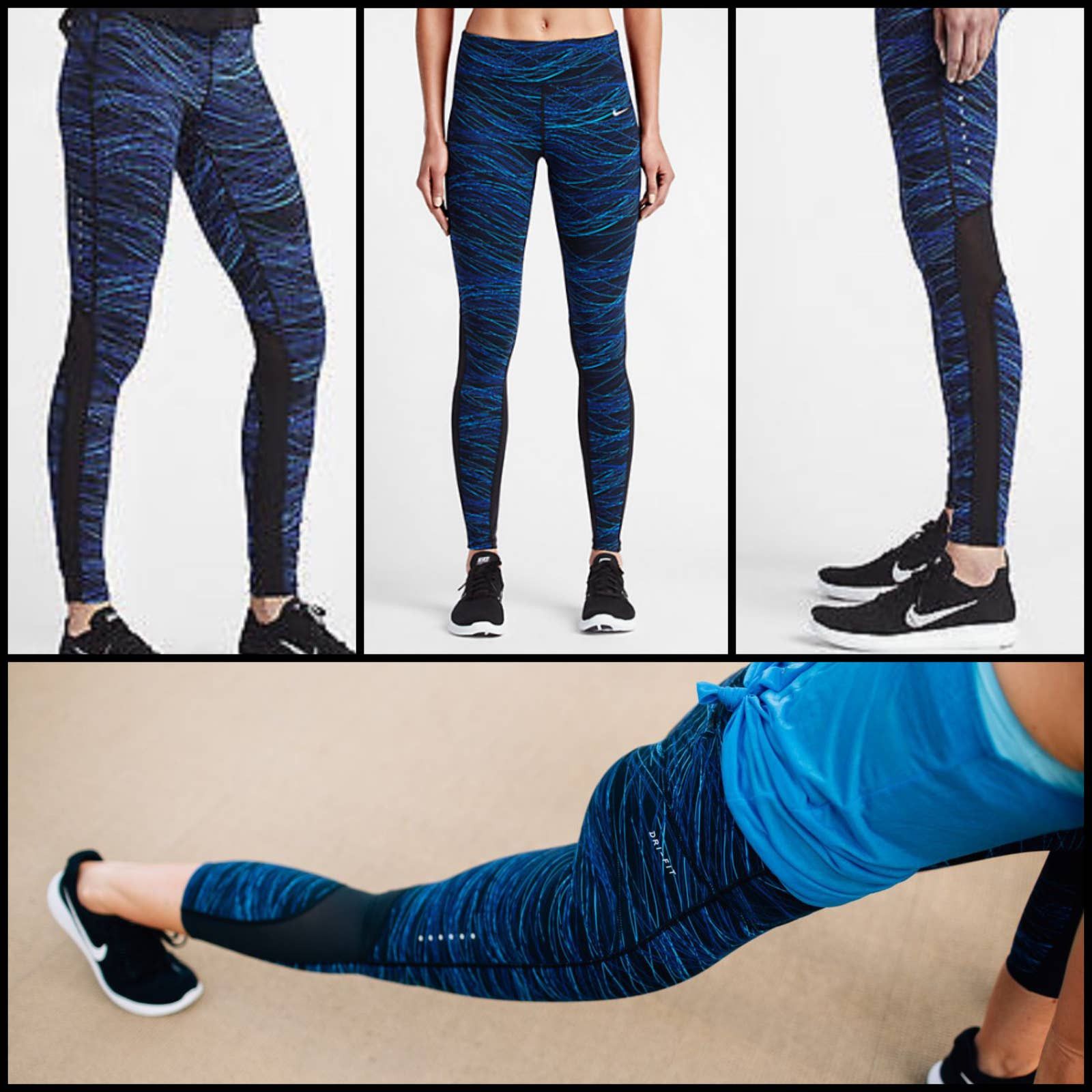 Nike Nike Dri-Fit Mesh Reflective Training Tights Leggings Pants Size 29" - 1 Thumbnail