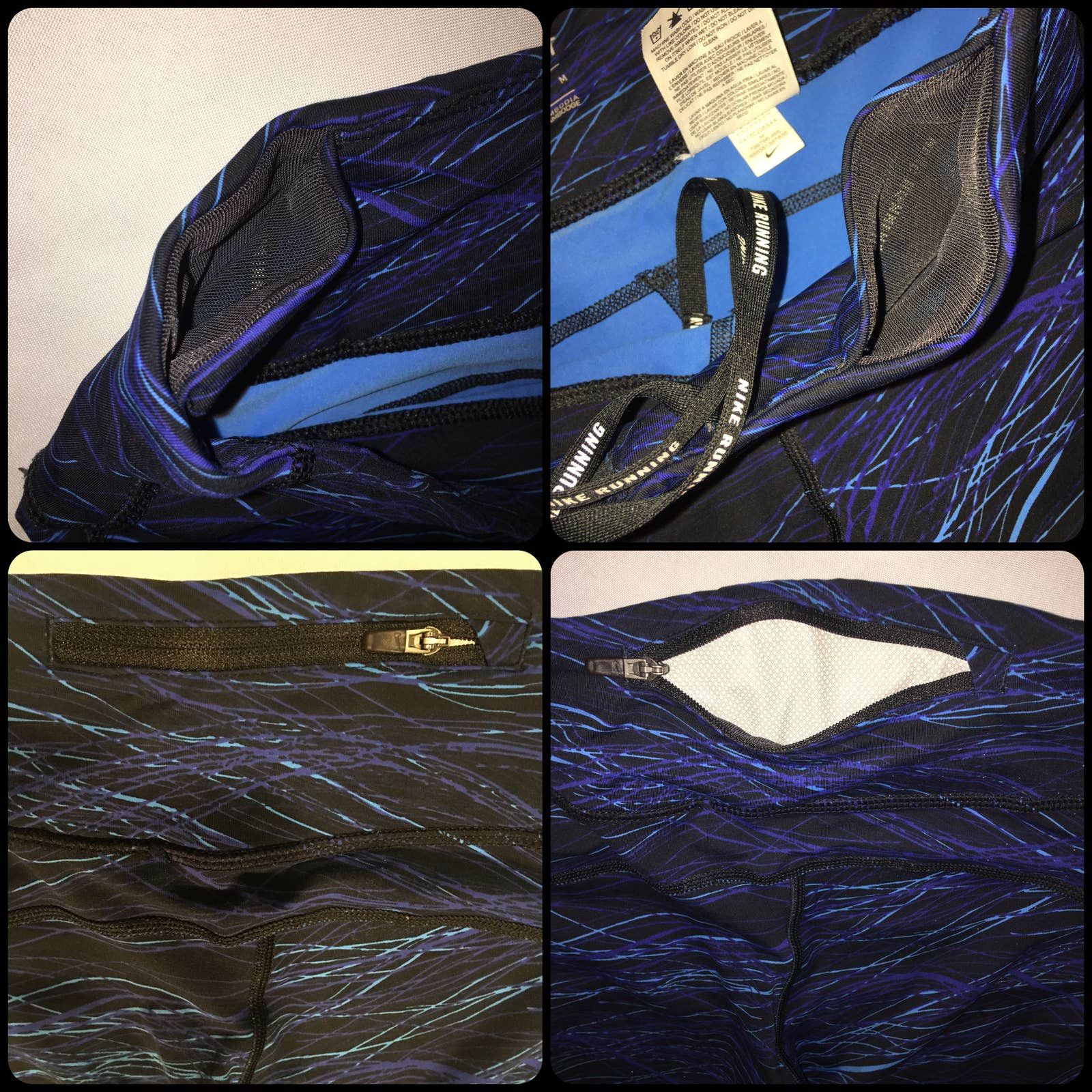 Nike Nike Dri-Fit Mesh Reflective Training Tights Leggings Pants Size 29" - 7 Thumbnail