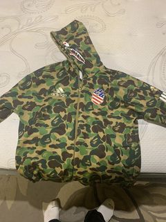 Adidas x hot sale bape giubbotto