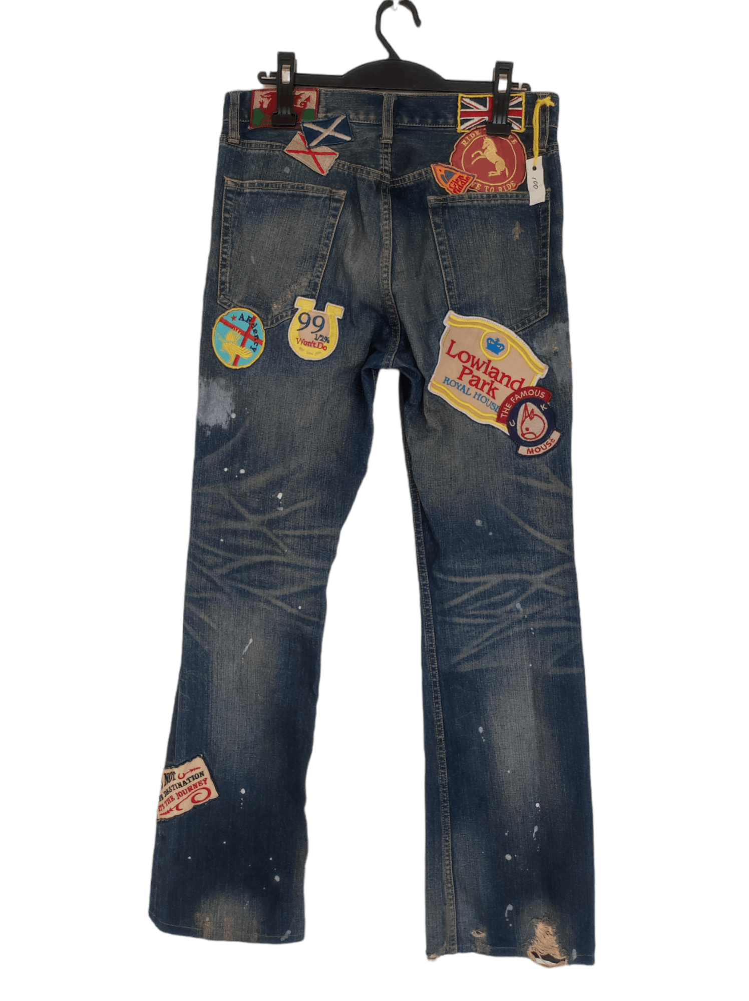 If Six Was Nine × Le Grande Bleu (L.G.B.) × PPFM Vintage PPFM Denim Japan Patches PPFM Honeycomb Size US 32 / EU 48 - 3 Thumbnail
