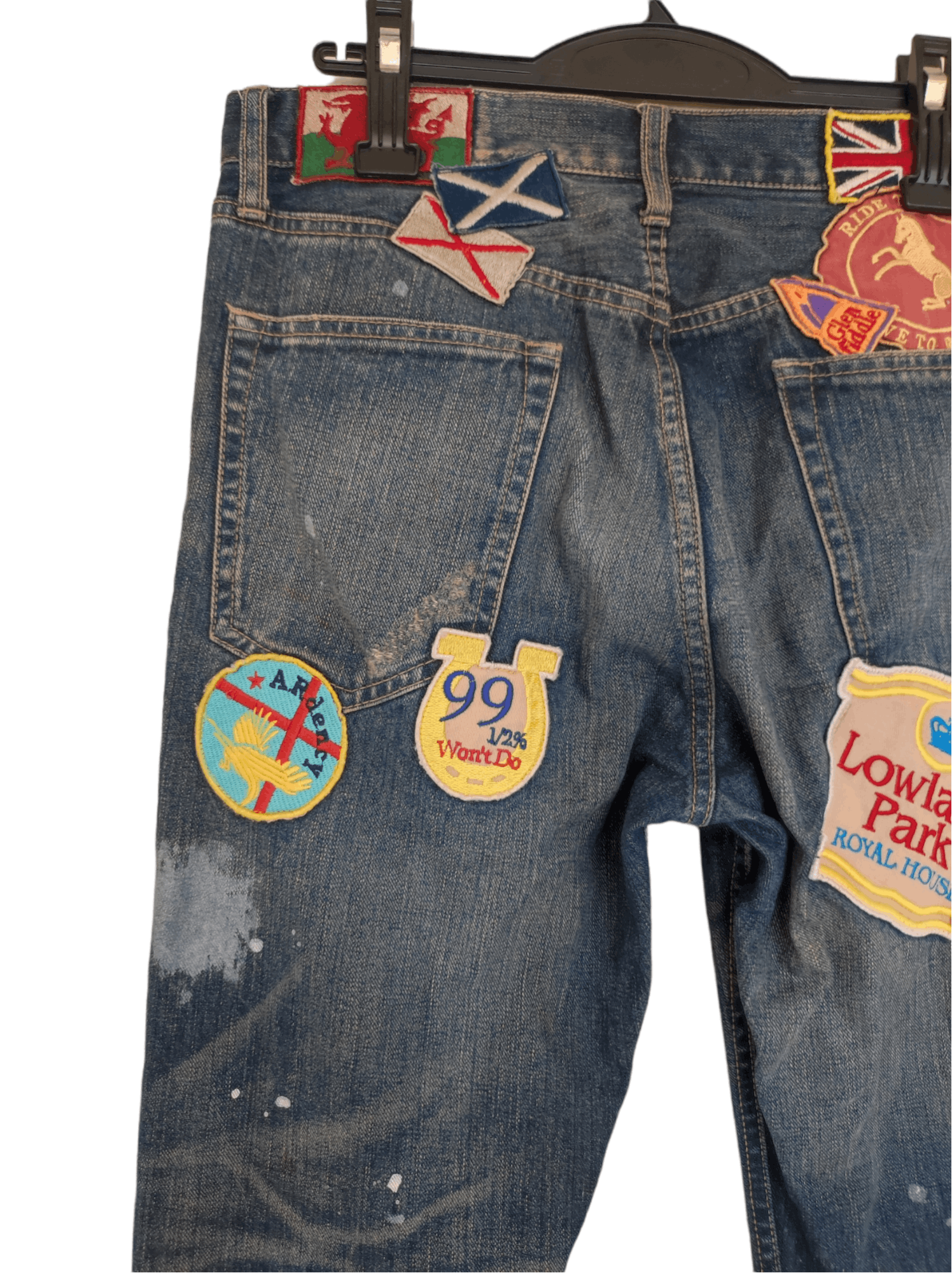 If Six Was Nine × Le Grande Bleu (L.G.B.) × PPFM Vintage PPFM Denim Japan Patches PPFM Honeycomb Size US 32 / EU 48 - 5 Thumbnail
