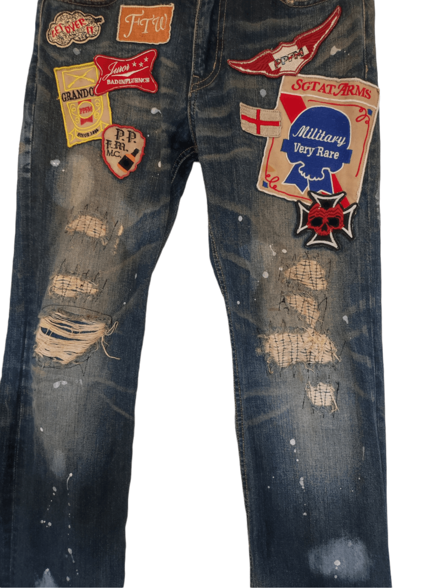 If Six Was Nine × Le Grande Bleu (L.G.B.) × PPFM Vintage PPFM Denim Japan Patches PPFM Honeycomb Size US 32 / EU 48 - 9 Thumbnail
