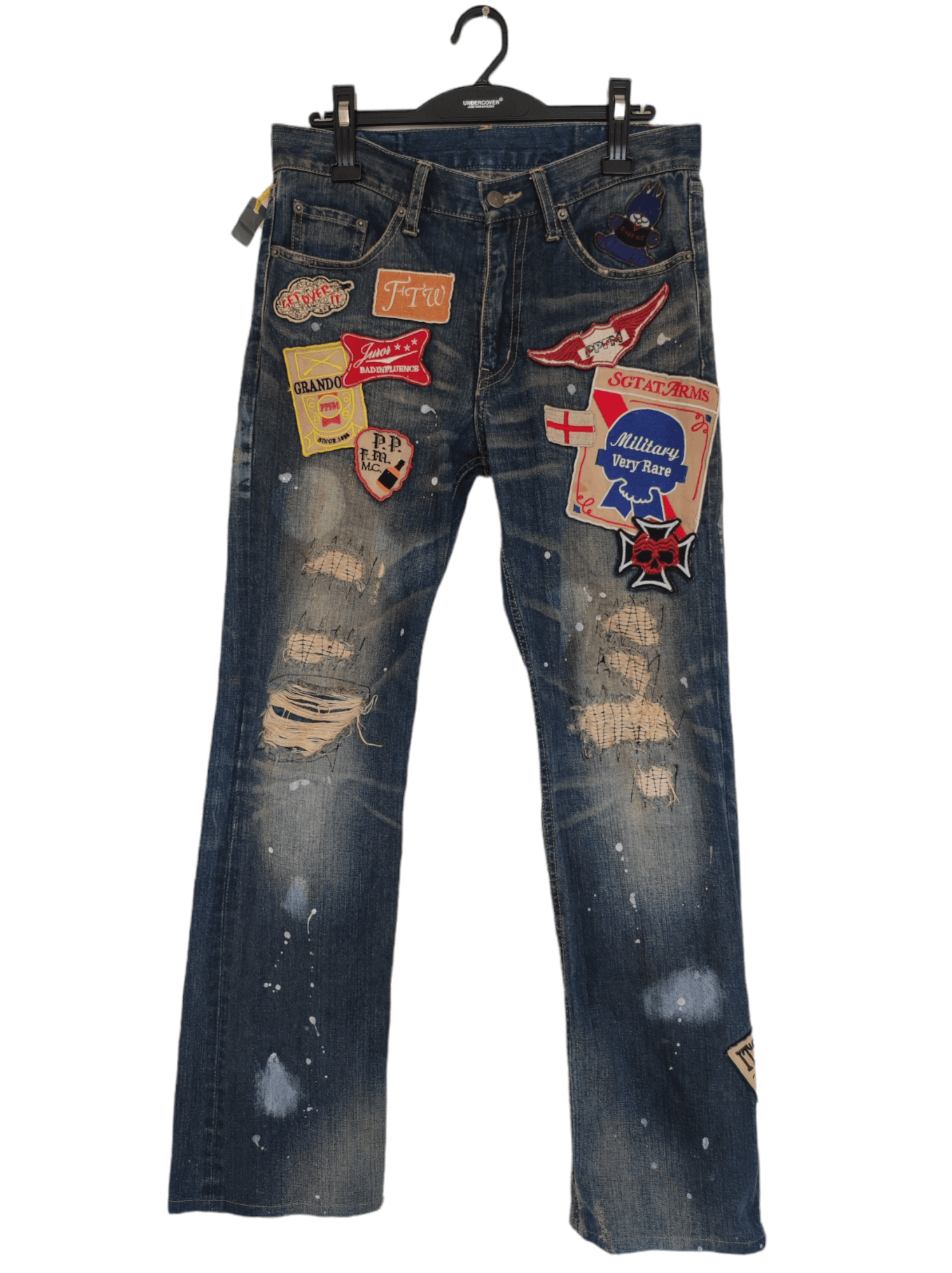 If Six Was Nine × Le Grande Bleu (L.G.B.) × PPFM Vintage PPFM Denim Japan Patches PPFM Honeycomb Size US 32 / EU 48 - 1 Thumbnail