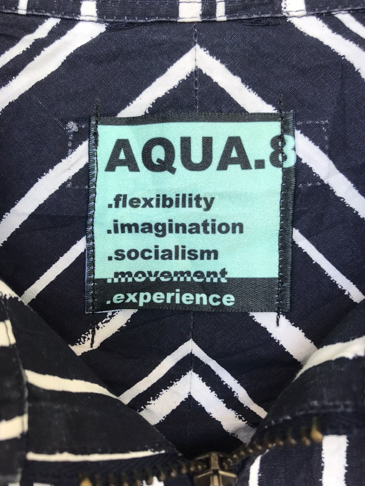 Zara Zara Aqua8 Custom Made Stripe Zipper Jacket Size US M / EU 48-50 / 2 - 8 Thumbnail