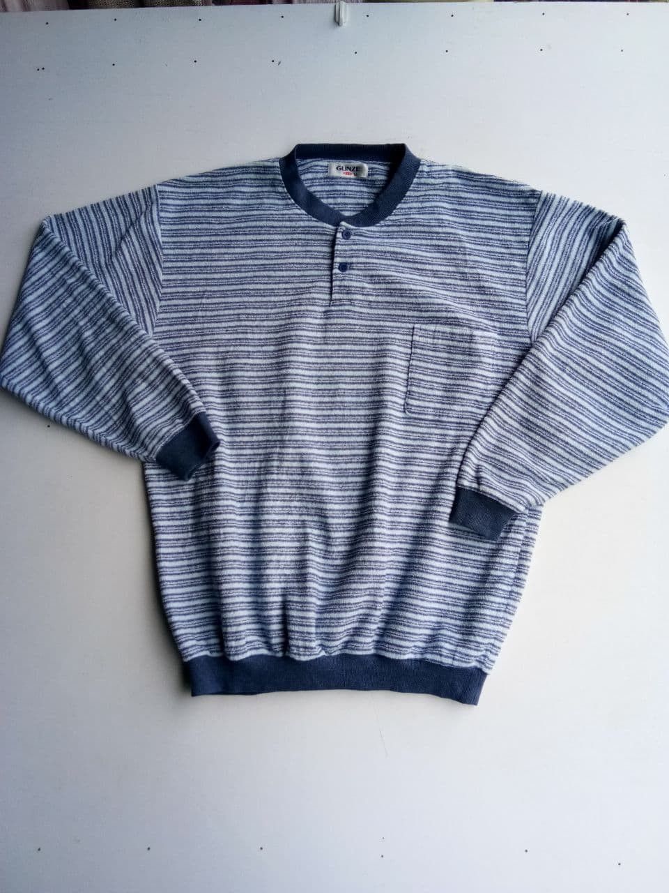 Designer Vintage Gunze Fashion Striped Sweatshirt Size US XL / EU 56 / 4 - 1 Thumbnail