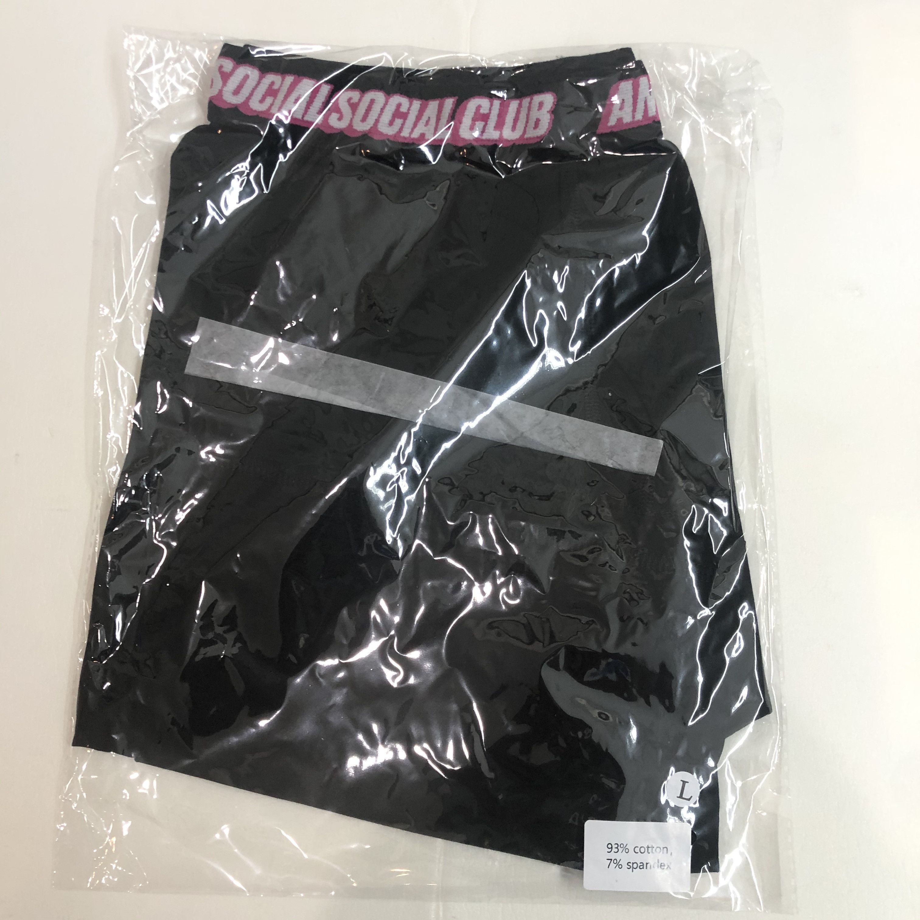 Anti Social Social Club DS ASSC Layers of You Black Boxer Underwear shorts L Large Size 32 - 2 Thumbnail