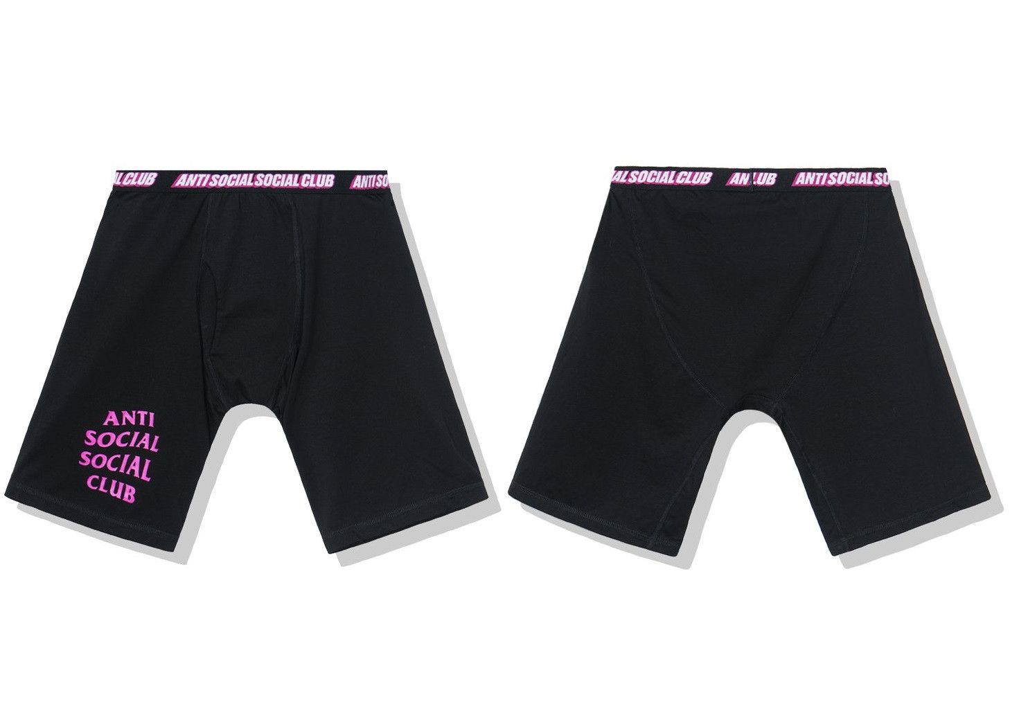 Anti Social Social Club DS ASSC Layers of You Black Boxer Underwear shorts L Large Size 32 - 1 Thumbnail