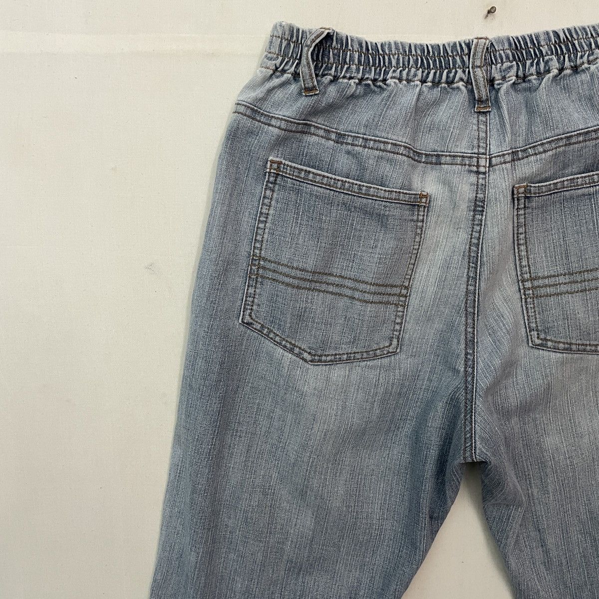 Japanese Brand Vintage Japanese Faded Denim Cargo Pants Size US 31 - 8 Thumbnail