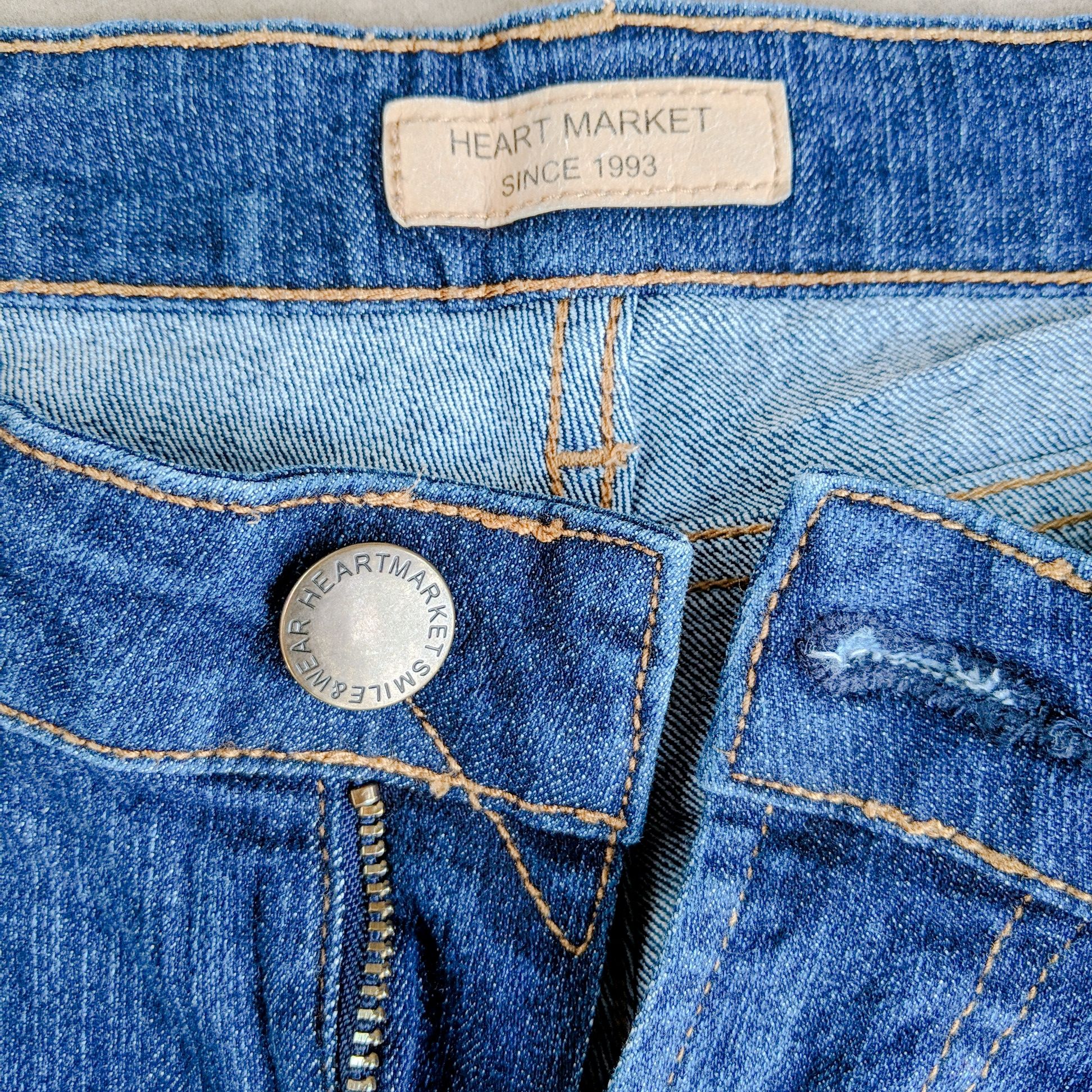 Japanese Brand × Jean Vintage Heart Market 1993 Japan Denim Pants Size US 30 / EU 46 - 9 Thumbnail