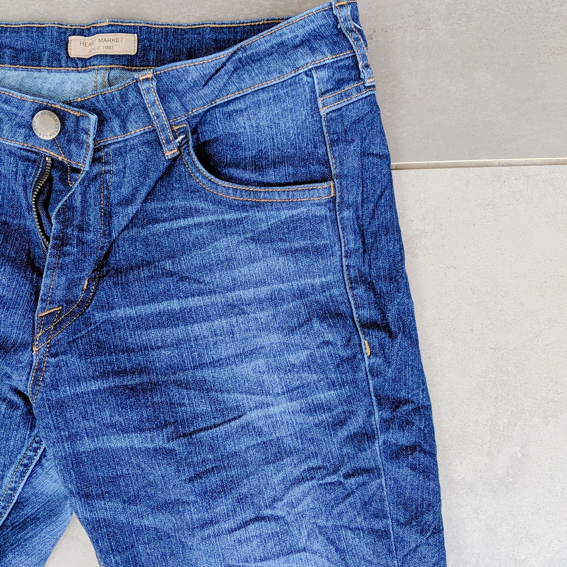 Japanese Brand × Jean Vintage Heart Market 1993 Japan Denim Pants Size US 30 / EU 46 - 10 Thumbnail