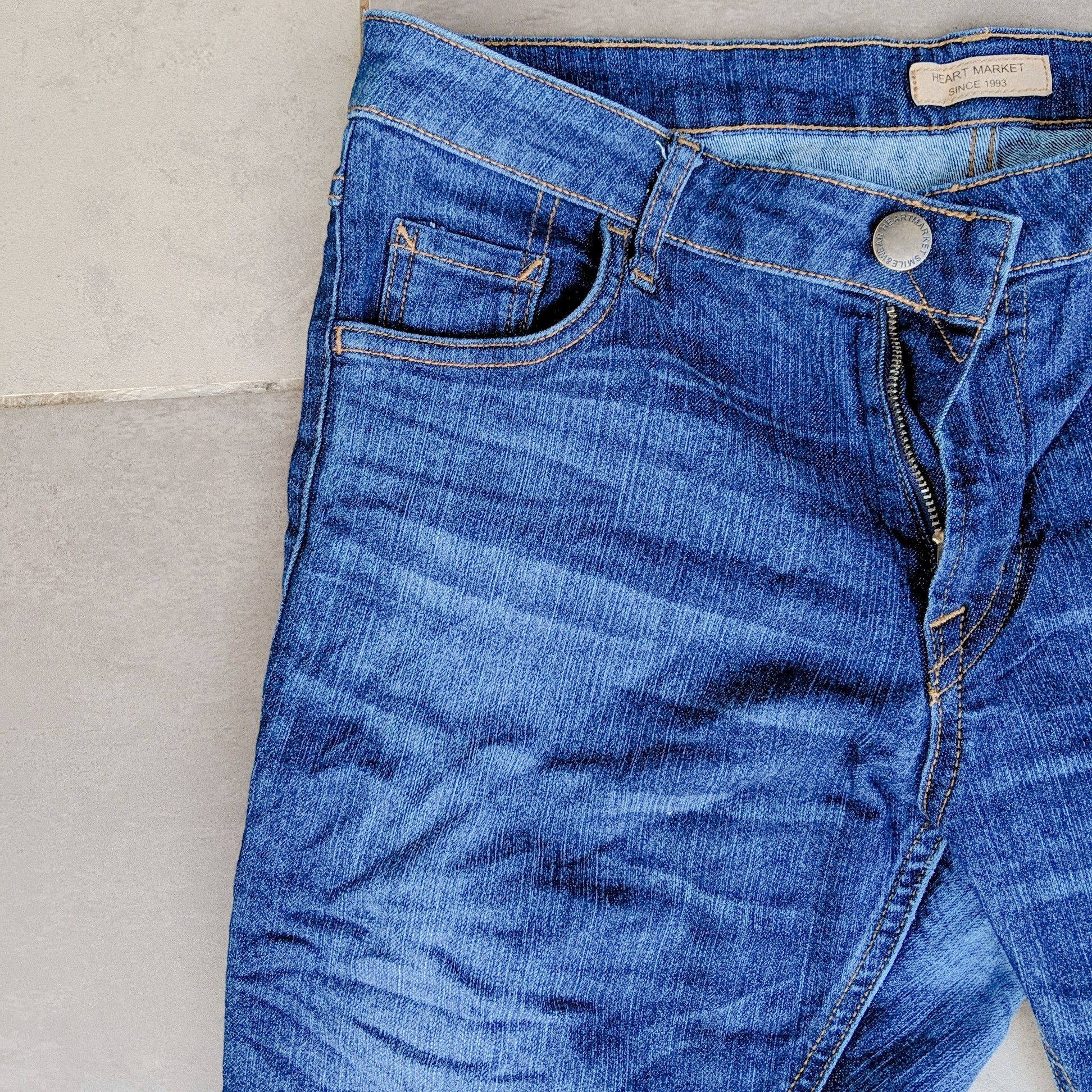 Japanese Brand × Jean Vintage Heart Market 1993 Japan Denim Pants Size US 30 / EU 46 - 11 Thumbnail