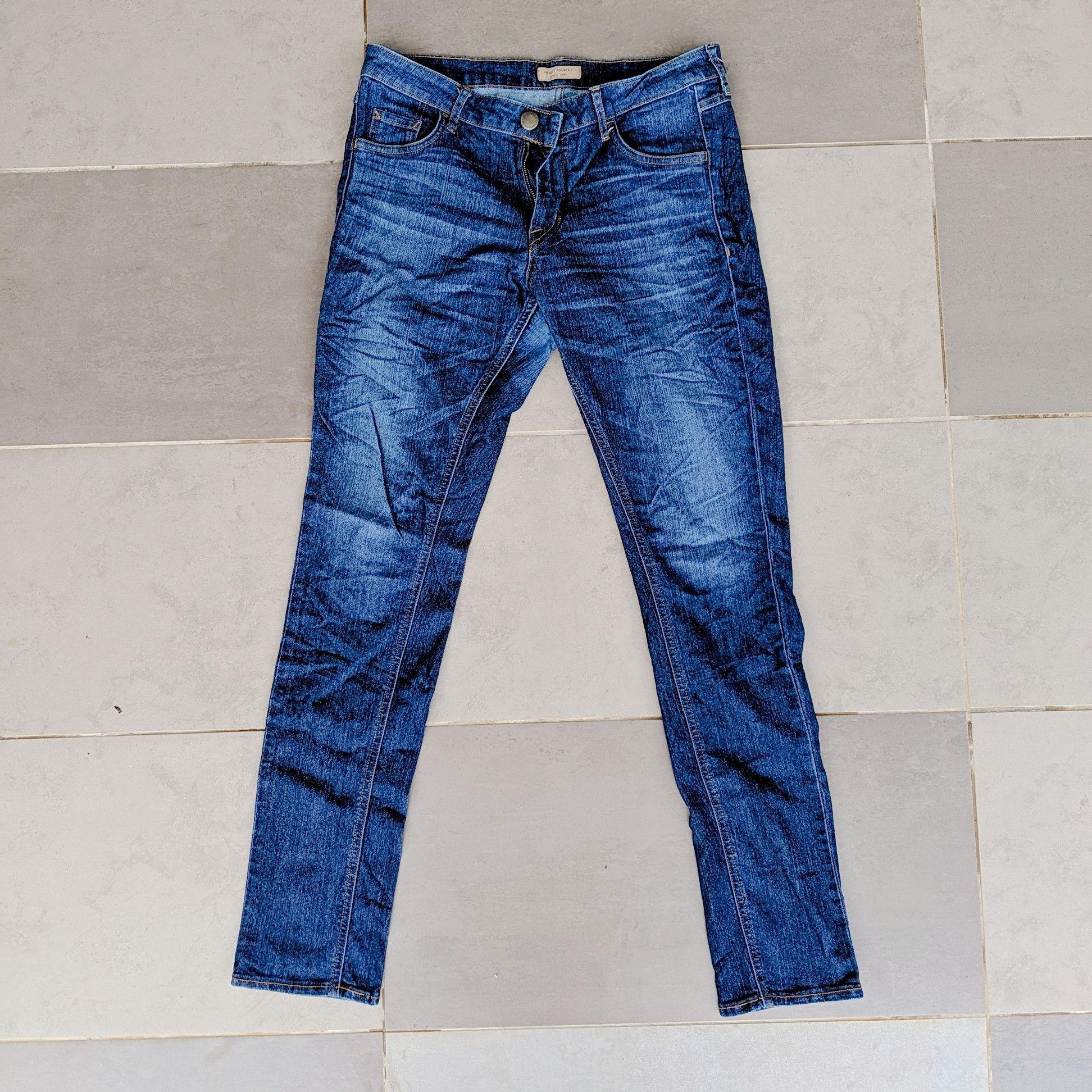 Japanese Brand × Jean Vintage Heart Market 1993 Japan Denim Pants Size US 30 / EU 46 - 1 Thumbnail