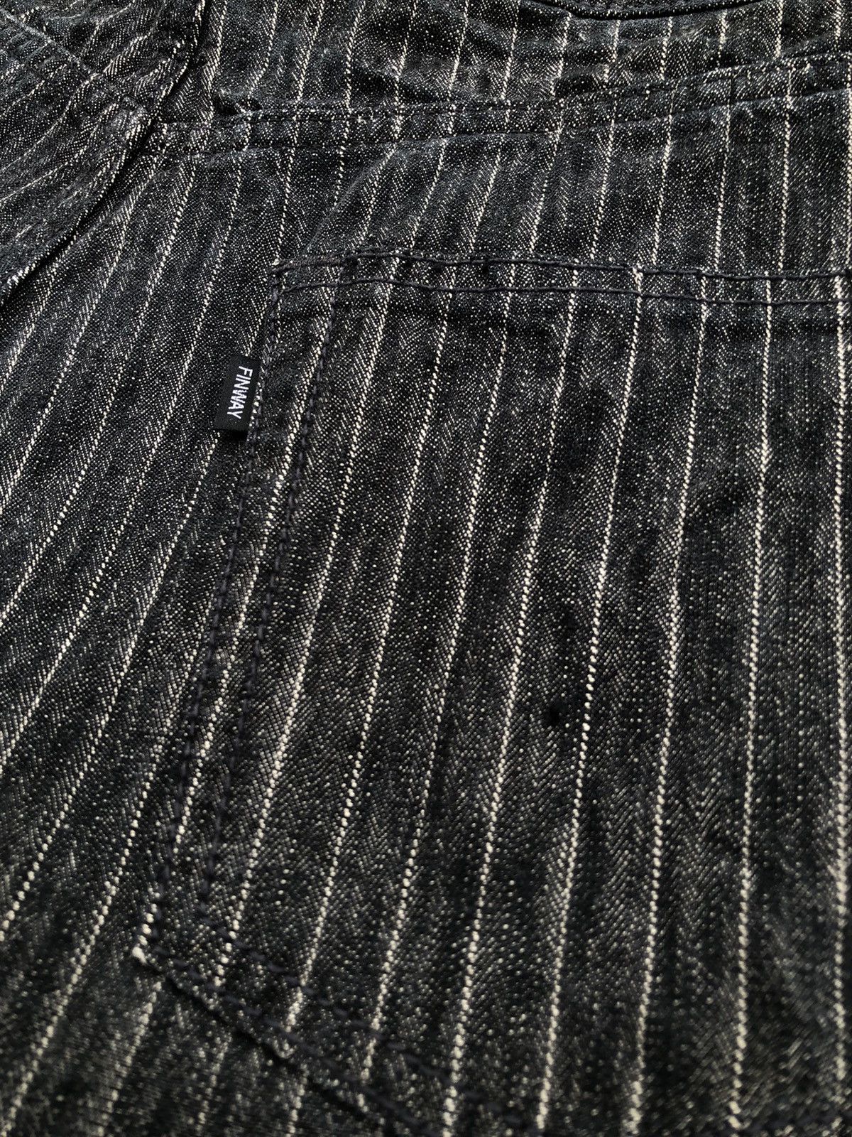 Hysteric Glamour Japanese-Finway Hickory Black Denim Pants Size US 30 / EU 46 - 6 Thumbnail