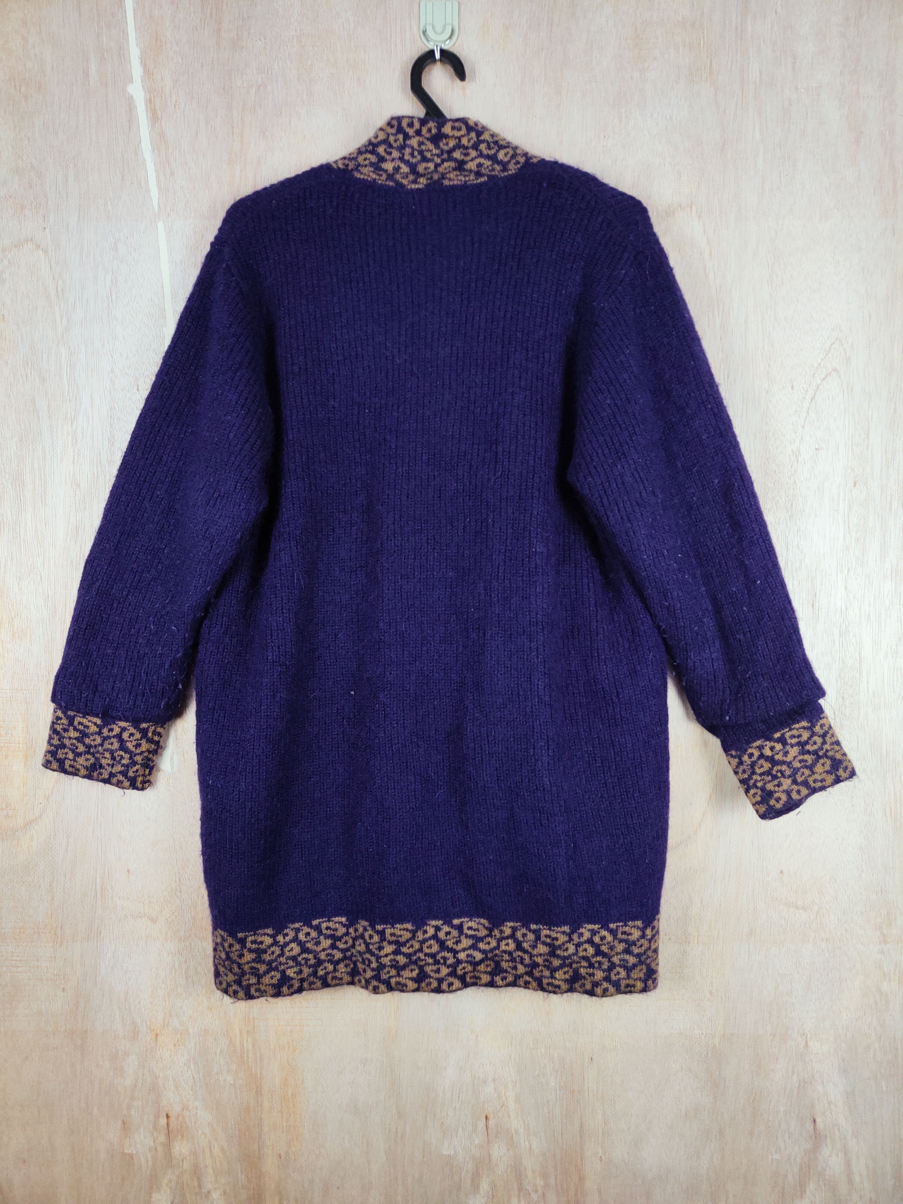 Homespun Knitwear × Japanese Brand Sunlamail® Dark Blue Knitwear cardigan #S295 Size US L / EU 52-54 / 3 - 7 Thumbnail