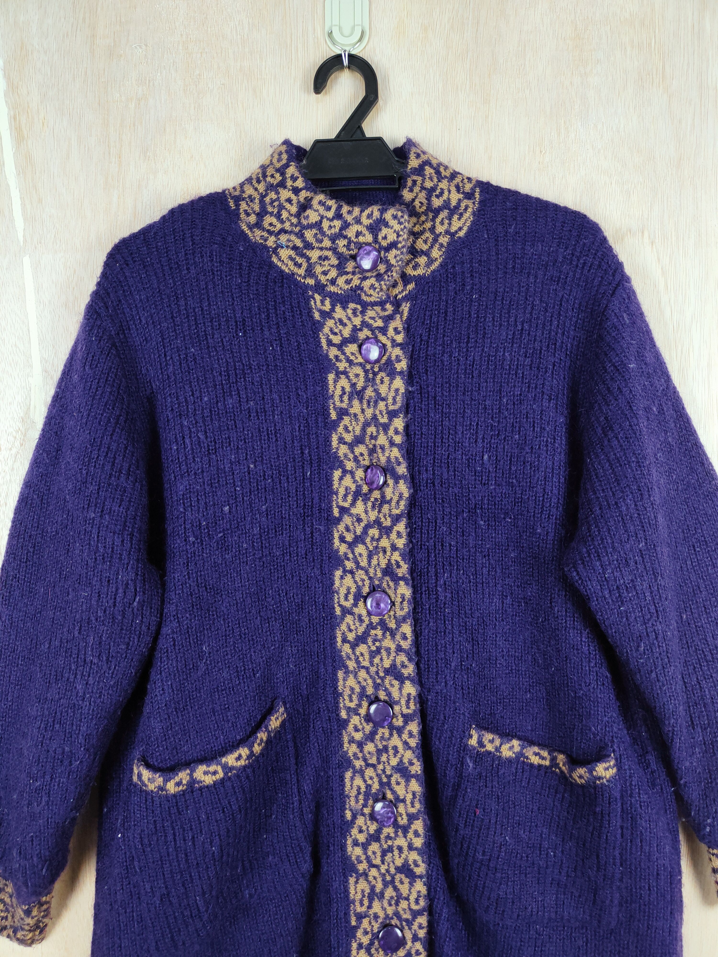 Homespun Knitwear × Japanese Brand Sunlamail® Dark Blue Knitwear cardigan #S295 Size US L / EU 52-54 / 3 - 2 Thumbnail