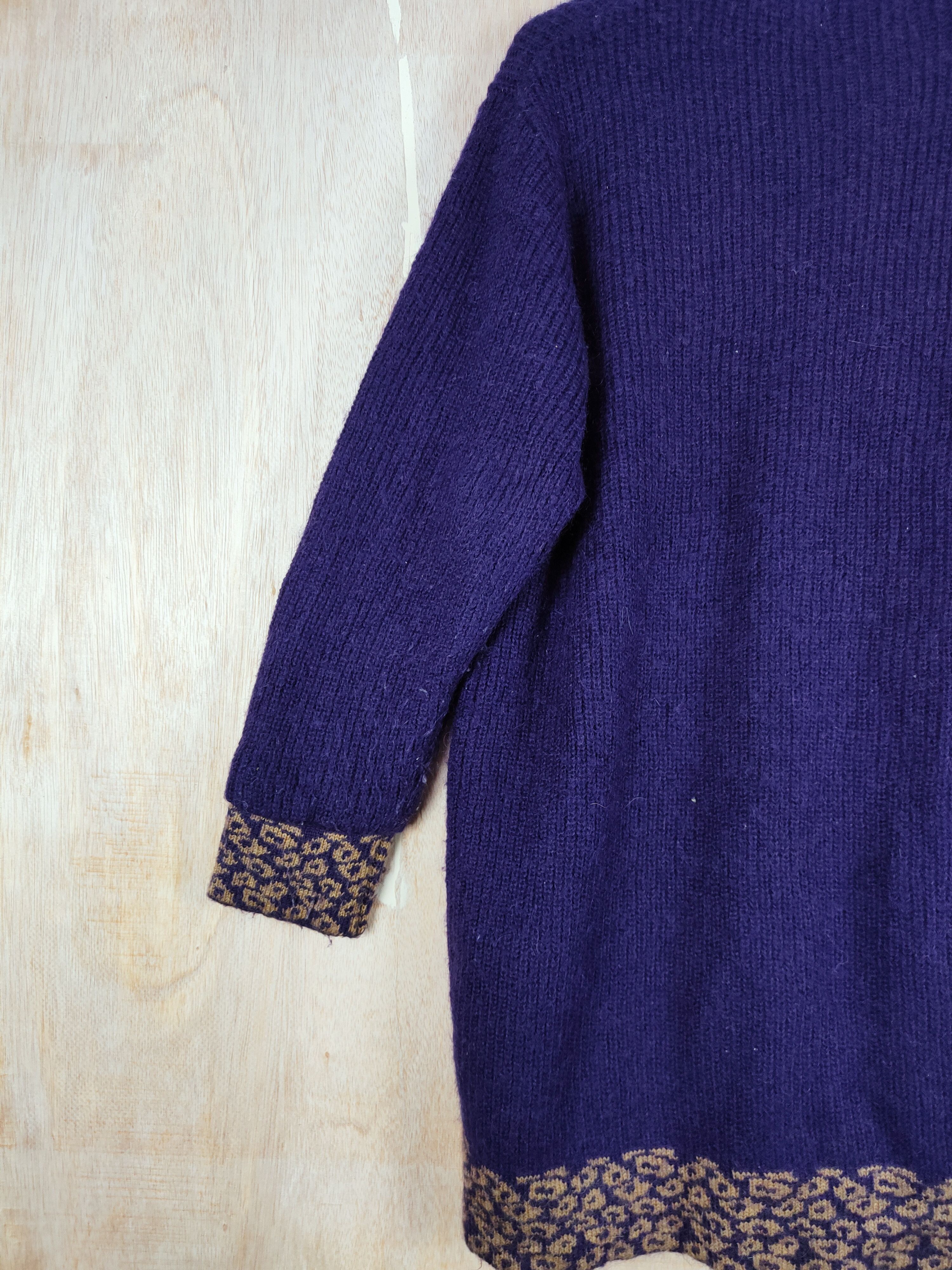 Homespun Knitwear × Japanese Brand Sunlamail® Dark Blue Knitwear cardigan #S295 Size US L / EU 52-54 / 3 - 8 Thumbnail