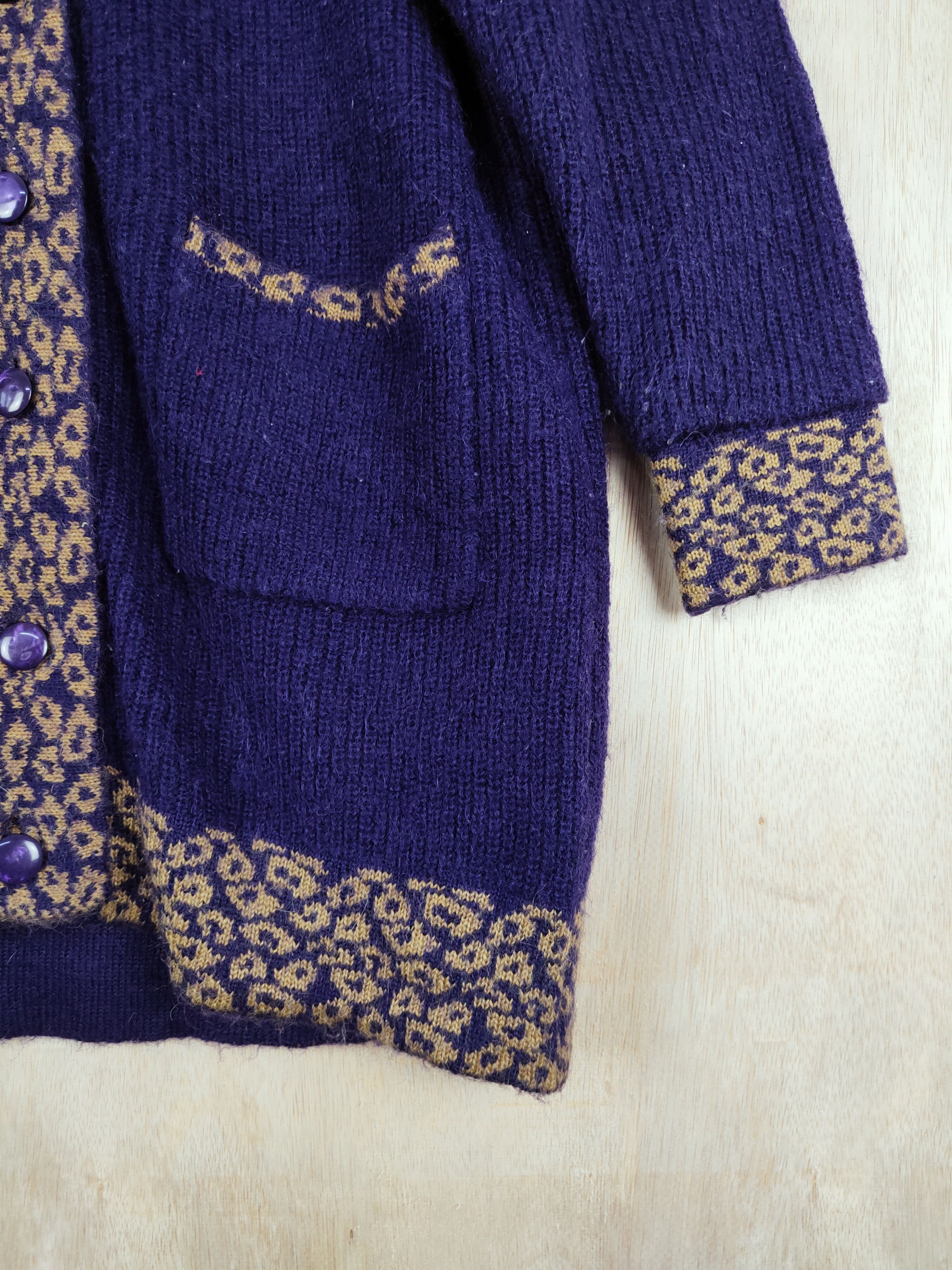 Homespun Knitwear × Japanese Brand Sunlamail® Dark Blue Knitwear cardigan #S295 Size US L / EU 52-54 / 3 - 6 Thumbnail