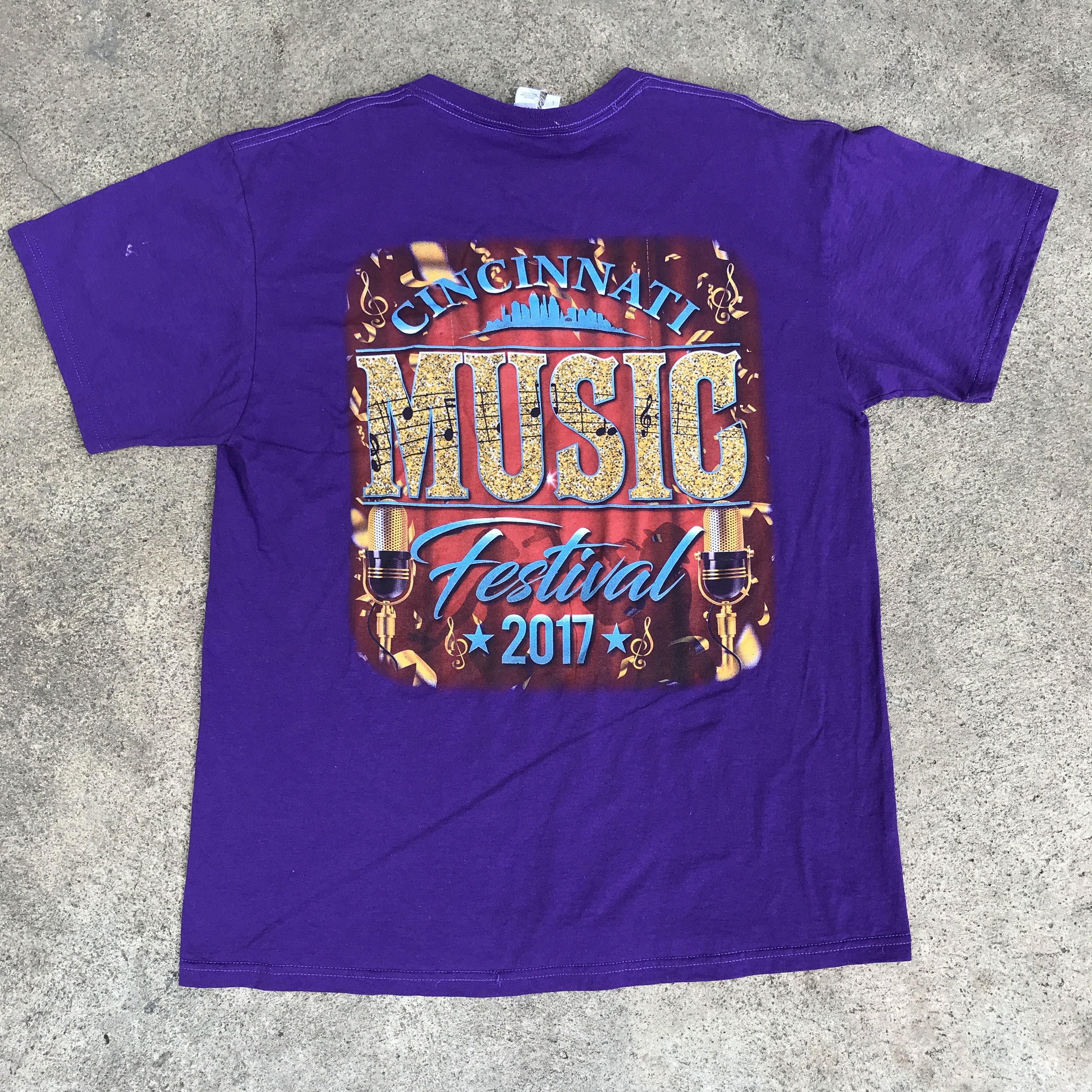 Band Tees × Rap Tees 2017 Mary J Blige Cincinnati Music Festival Promo Tee Size US L / EU 52-54 / 3 - 6 Thumbnail